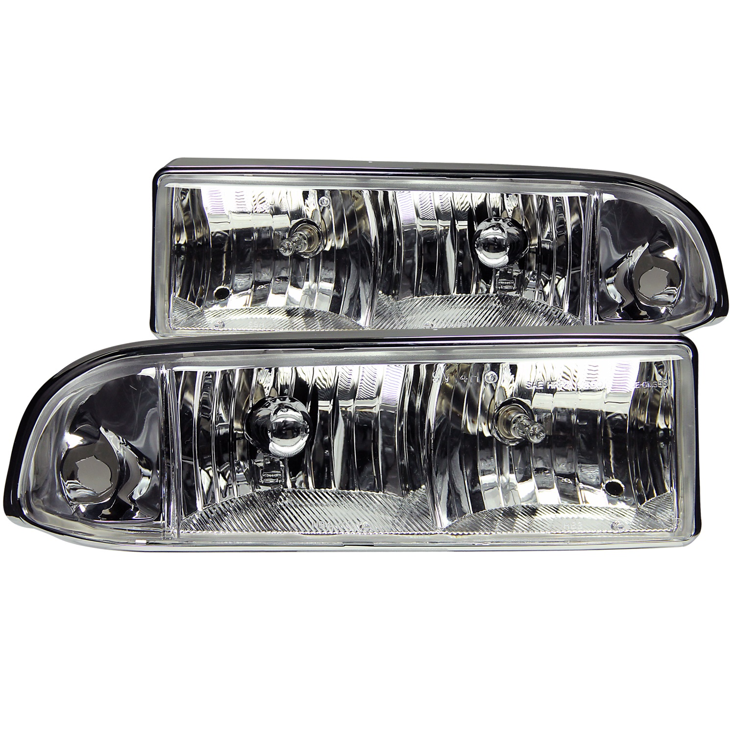 Anzo USA Anzo USA 111014 Crystal Headlight Set Fits 98-04 S10 Blazer S10 Pickup