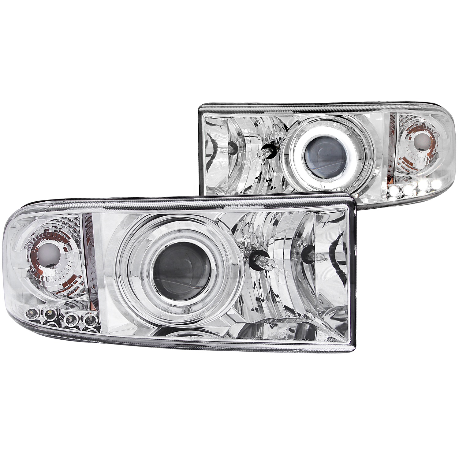 Anzo USA Anzo USA 111056 Projector Headlight Set; w/Halo Fits Ram 1500 Ram 2500 Ram 3500