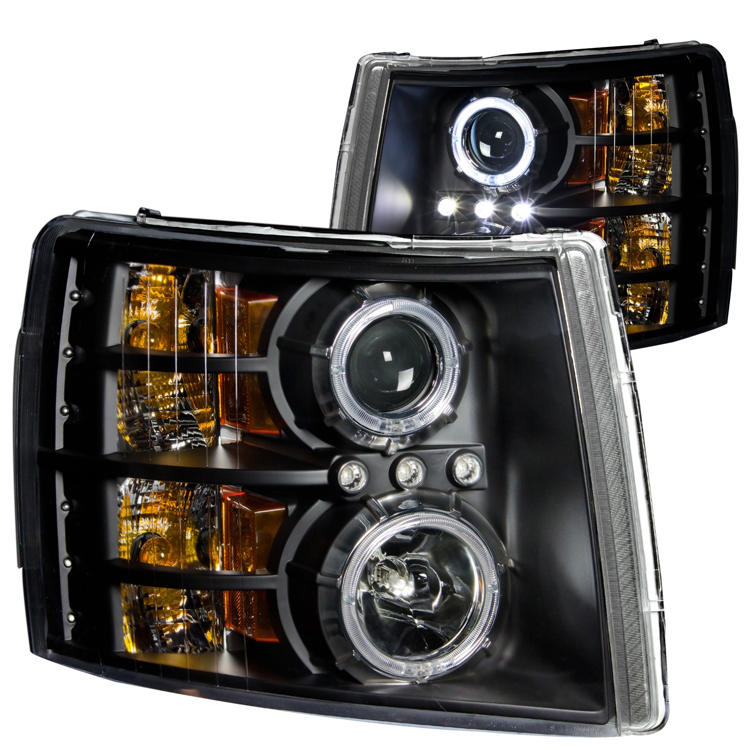 Anzo USA Anzo USA 111107 Projector Headlight Set; w/Halo