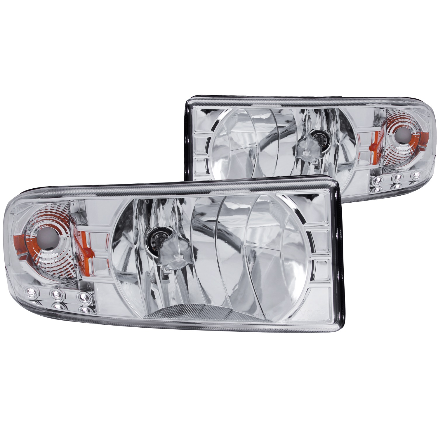 Anzo USA Anzo USA 111206 Crystal Headlight Set Fits 94-02 Ram 1500 Ram 2500 Ram 3500
