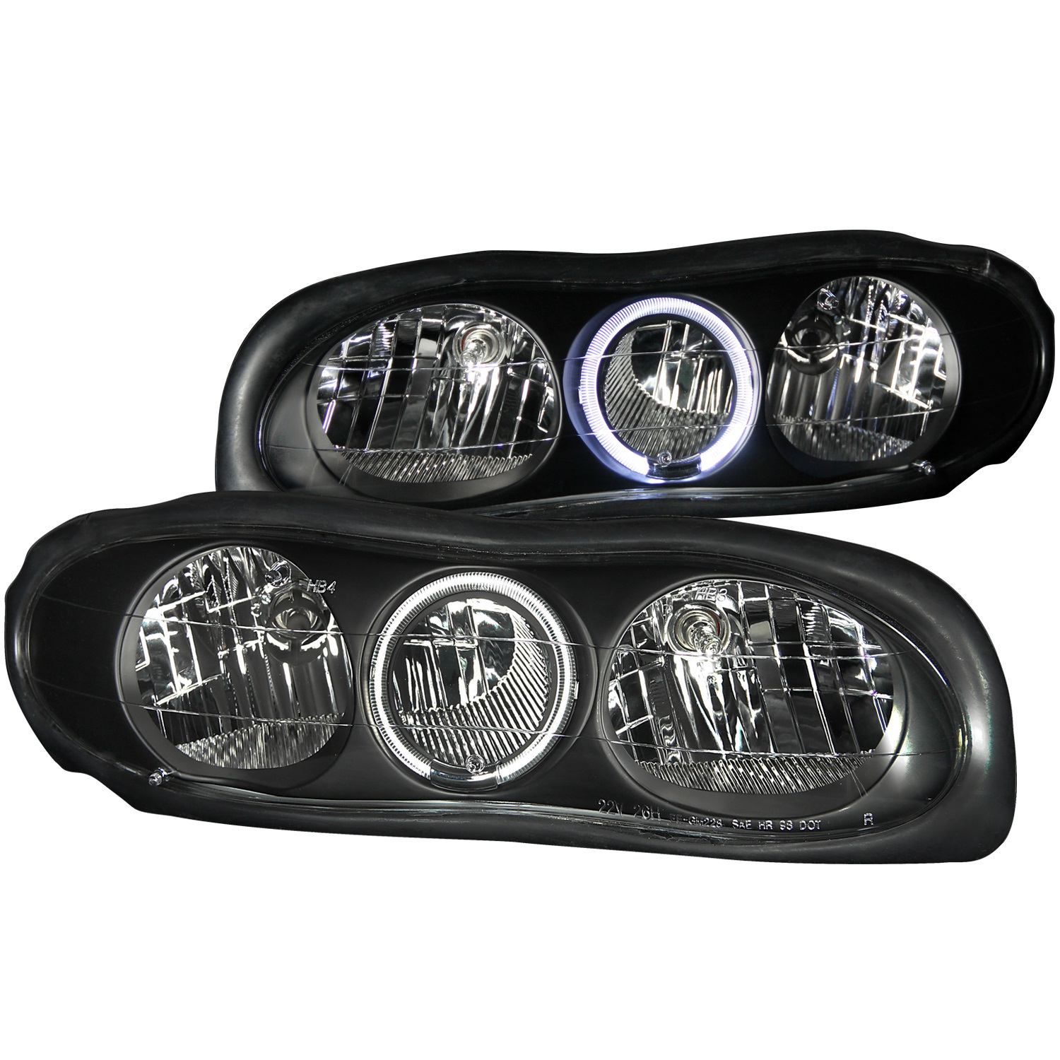 Anzo USA Anzo USA 121024 Crystal Headlight Set; w/Halo Fits 98-02 Camaro