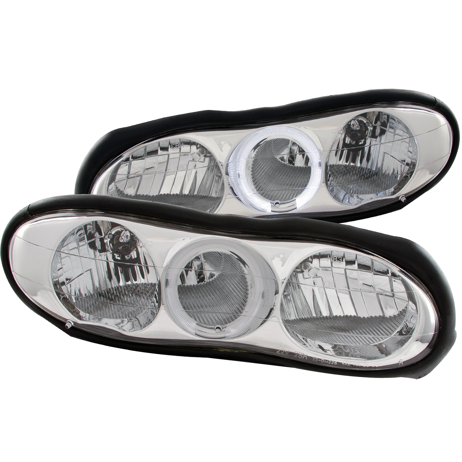 Anzo USA Anzo USA 121025 Crystal Headlight Set; w/Halo Fits 98-02 Camaro