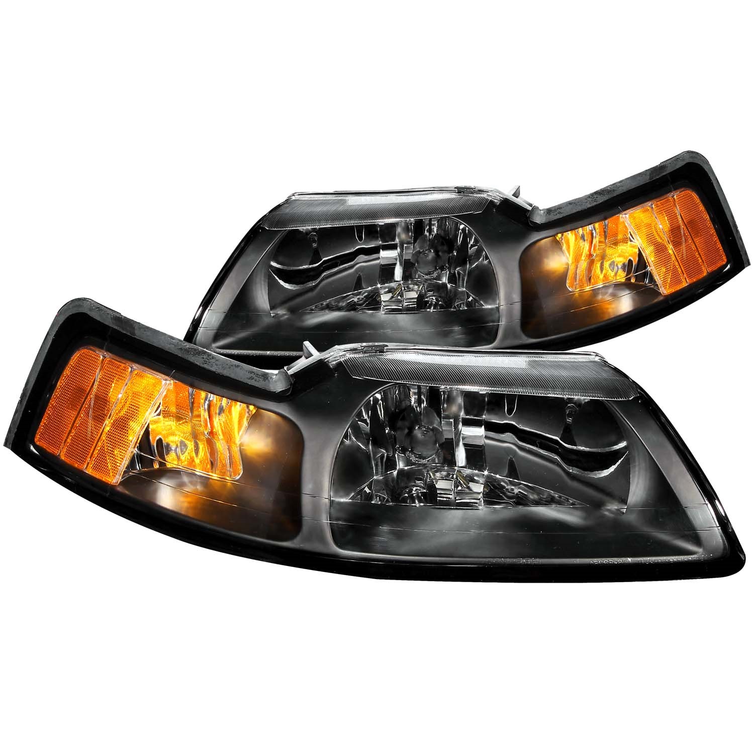 Anzo USA Anzo USA 121040 Crystal Headlight Set Fits 99-04 Mustang