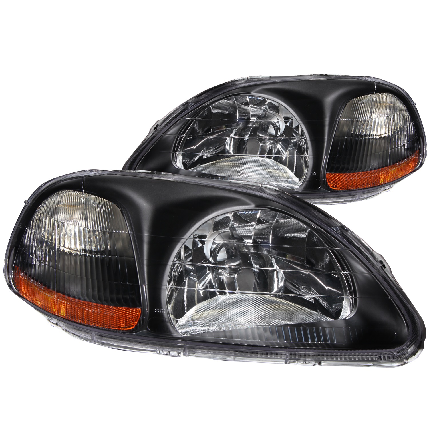 Anzo USA Anzo USA 121067 Crystal Headlight Set Fits 96-98 Civic