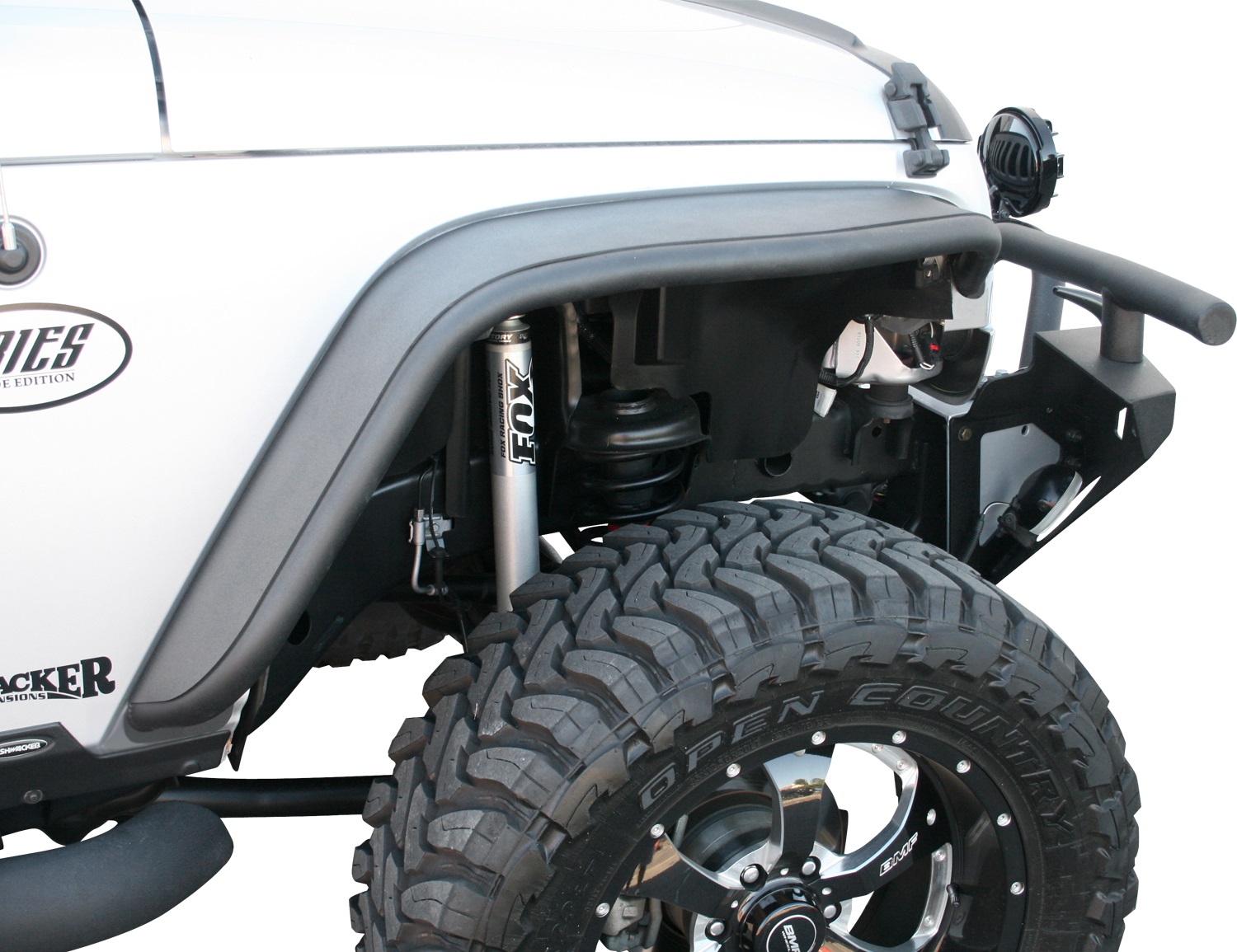 Aries Offroad Aries Offroad 1500201 Tubular Fender Flare; Front Fits 07-14 Wrangler (JK)