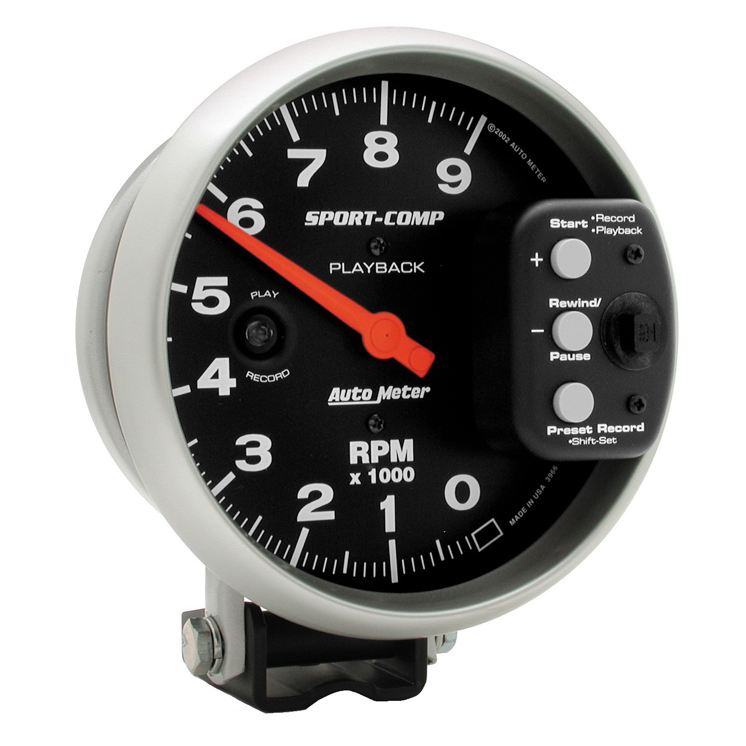 Auto Meter Auto Meter 3966 Sport-Comp; Playback Tachometer