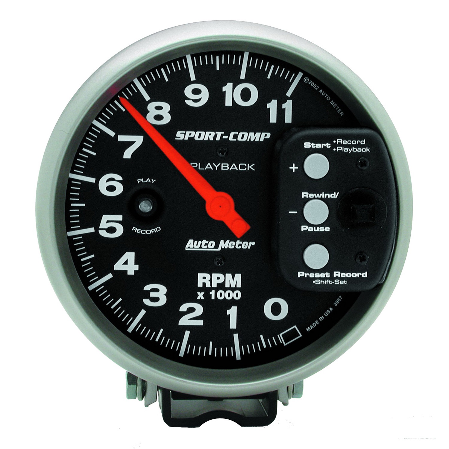 Auto Meter Auto Meter 3967 Sport-Comp; Playback Tachometer