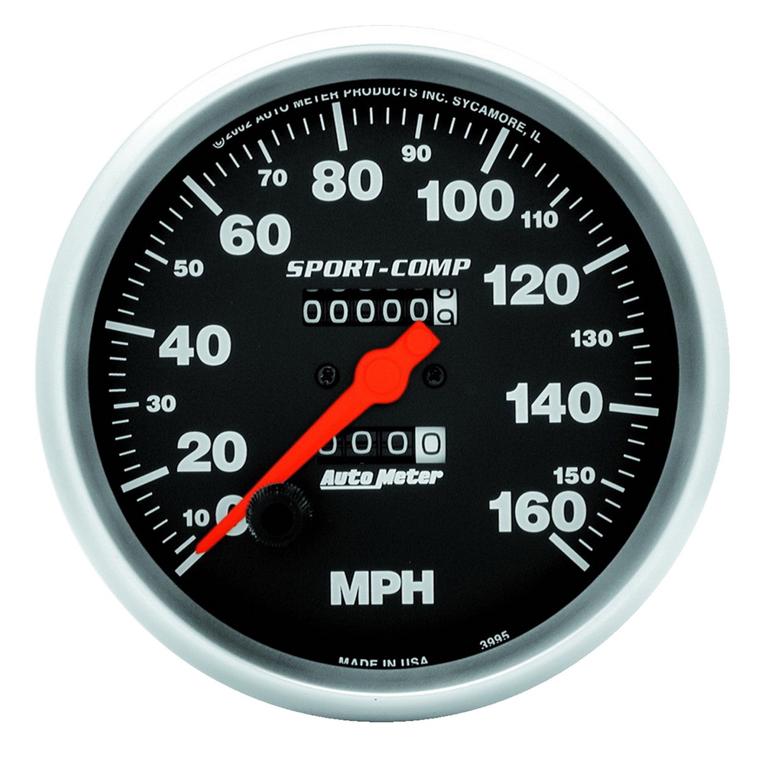 Auto Meter Auto Meter 3995 Sport-Comp; In-Dash Mechanical Speedometer