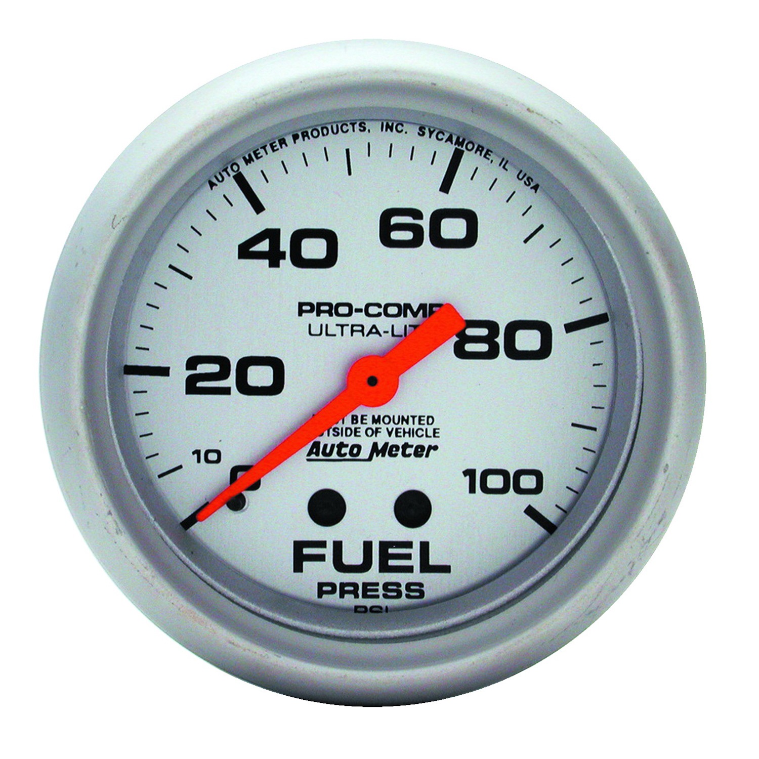 Auto Meter Auto Meter 4412 Ultra-Lite; Mechanical Fuel Pressure Gauge