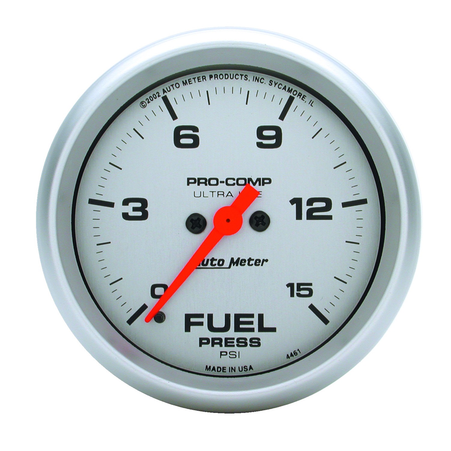 Auto Meter Auto Meter 4461 Ultra-Lite; Electric Fuel Pressure Gauge