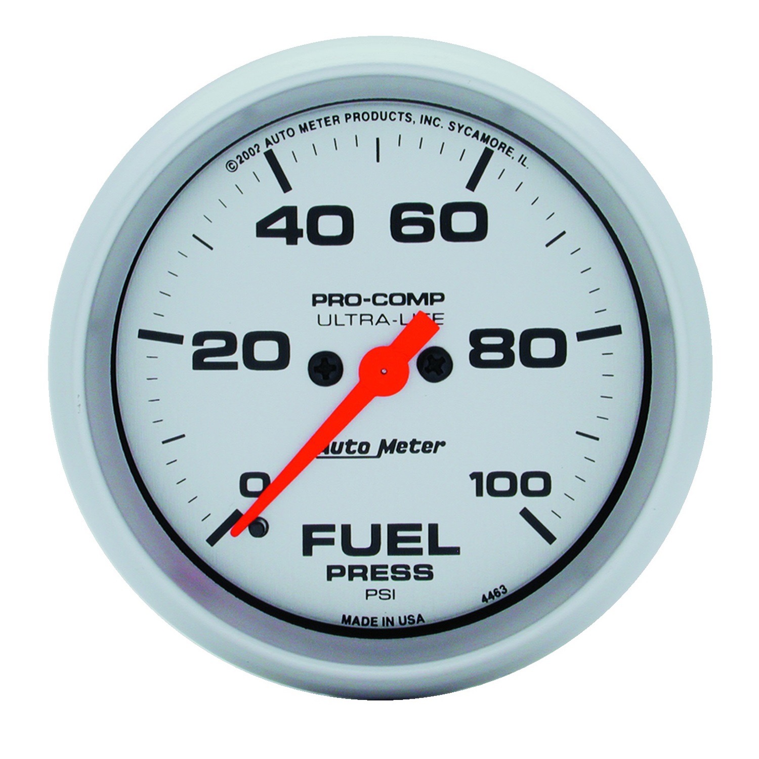 Auto Meter Auto Meter 4463 Ultra-Lite; Electric Fuel Pressure Gauge