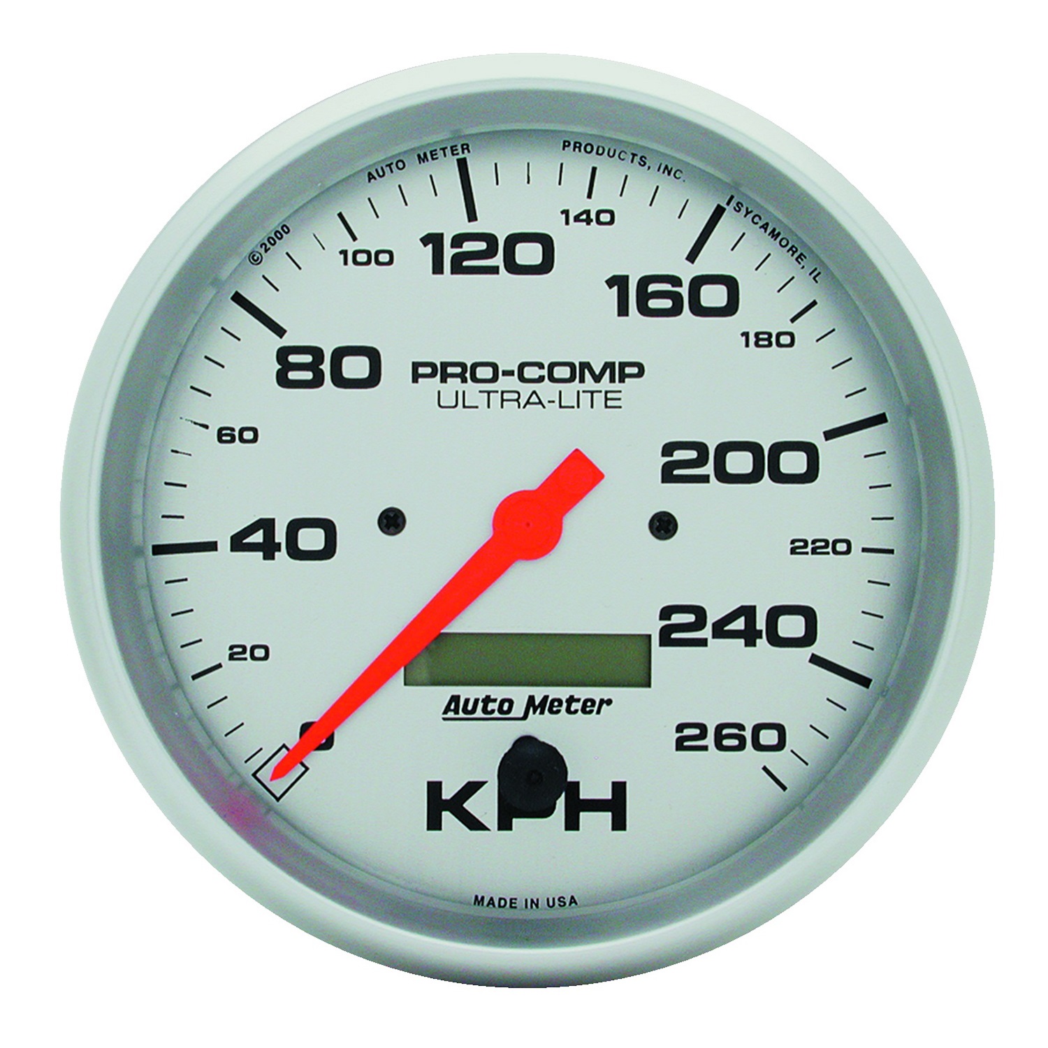 Auto Meter Auto Meter 4489-M Ultra-Lite; In-Dash Electric Speedometer