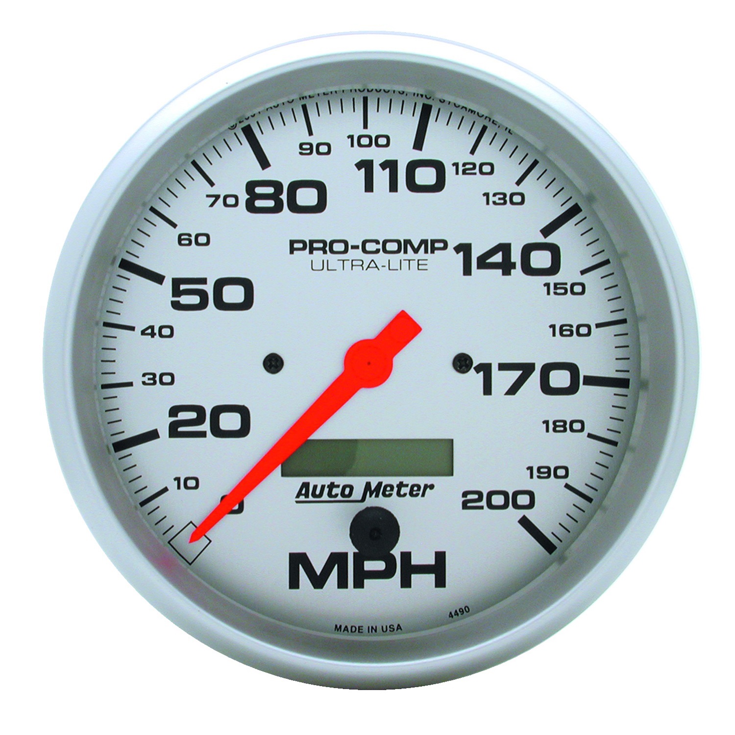 Auto Meter Auto Meter 4490 Ultra-Lite; In-Dash Electric Speedometer