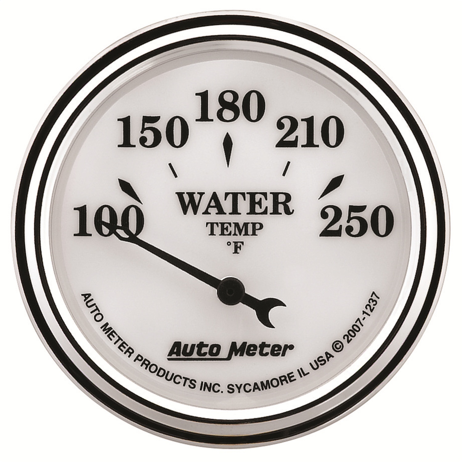Auto Meter Auto Meter 1237 Old Tyme White II; Water Temperature Gauge