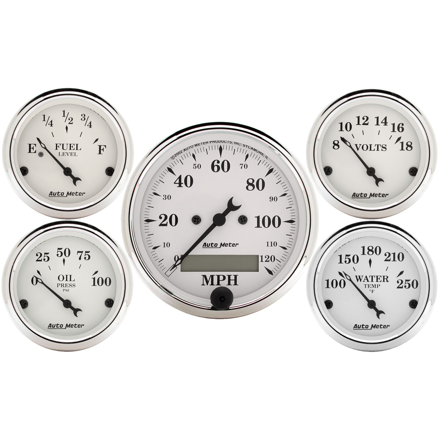 Auto Meter Auto Meter 1602 Old Tyme White; Street Rod Kit