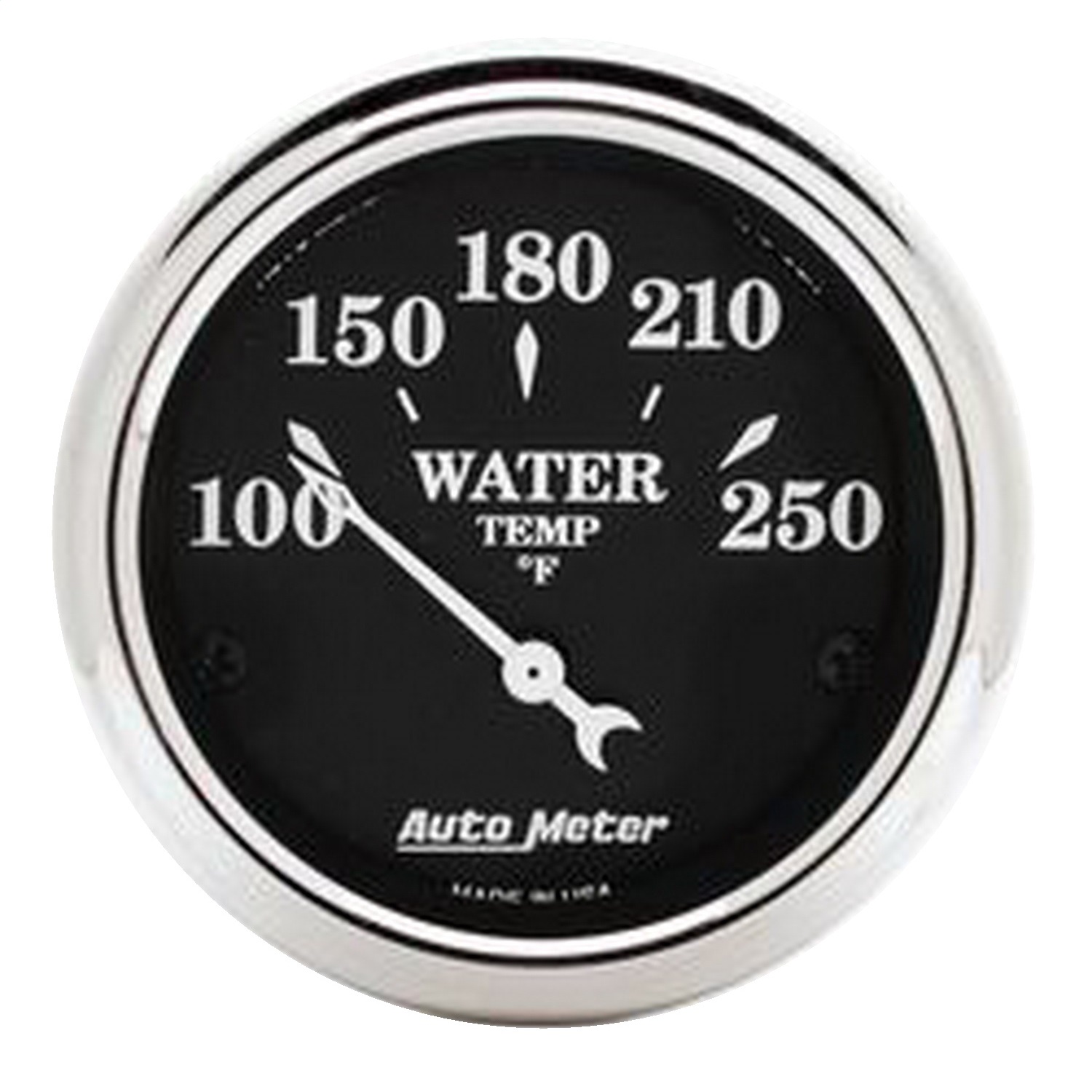 Auto Meter Auto Meter 1737 Old Tyme Black; Water Temperature Gauge