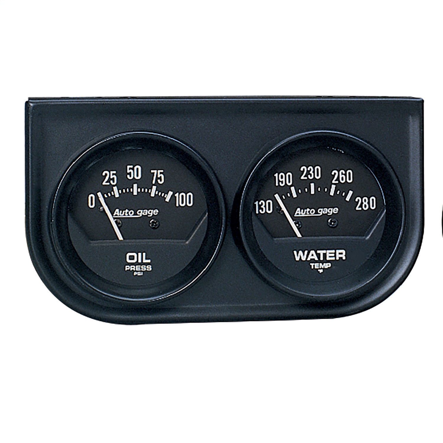 Auto Meter Auto Meter 2345 Autogage; Black Oil/Water; Black Console