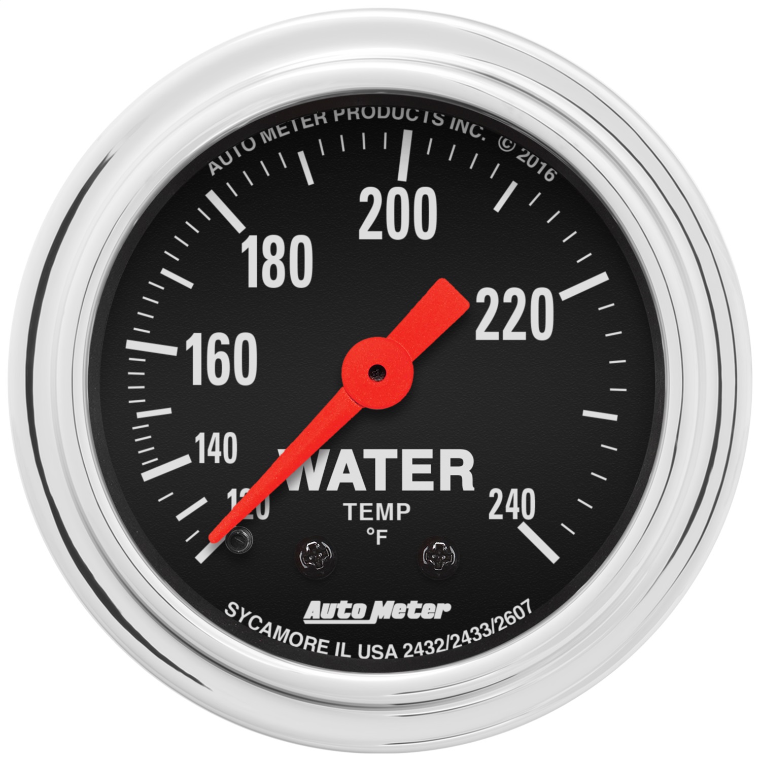 Auto Meter Auto Meter 2432 Traditional Chrome Mechanical Water Temperature Gauge
