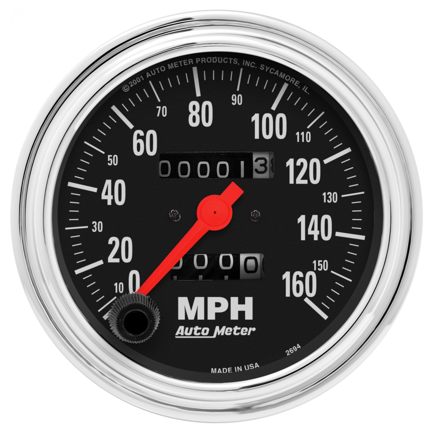 Auto Meter Auto Meter 2494 Traditional Chrome Mechanical Speedometer