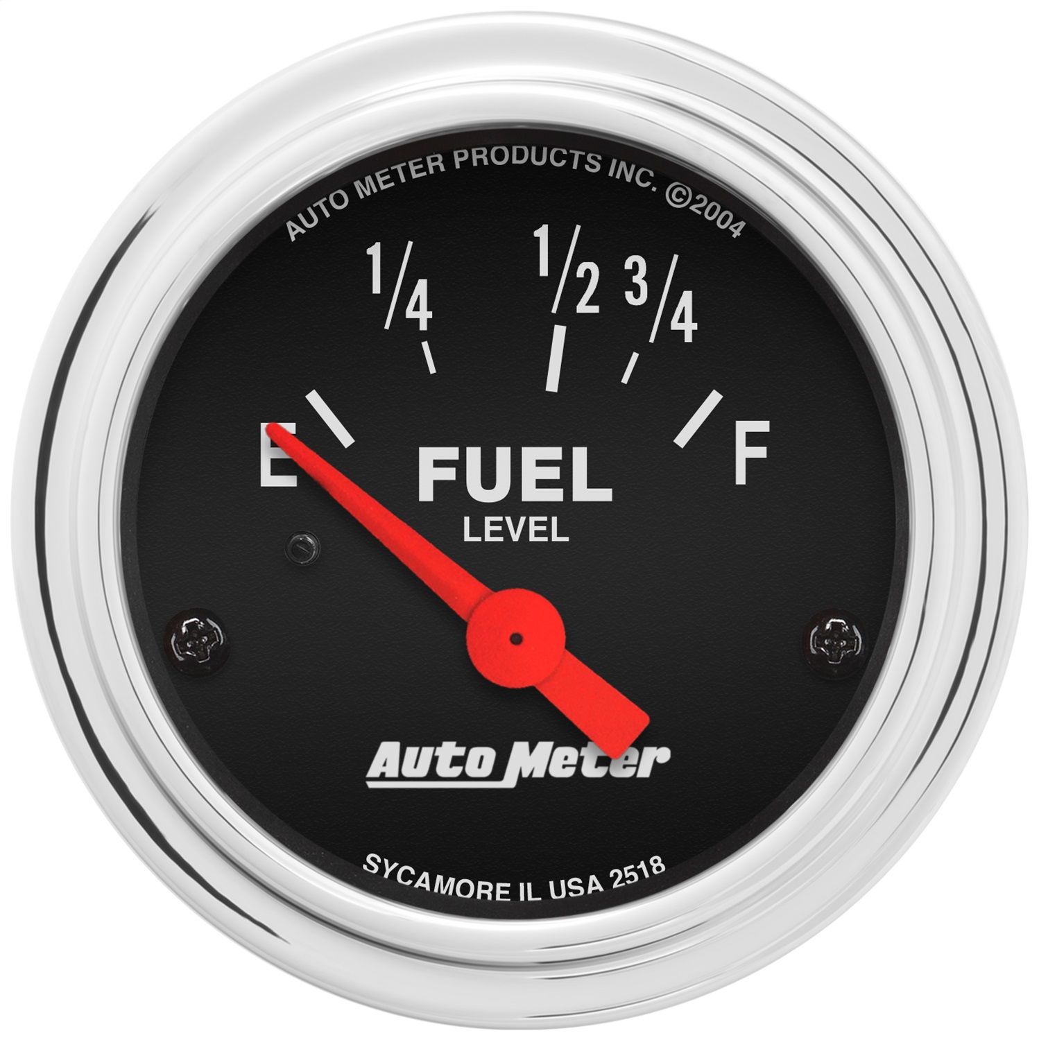 Auto Meter Auto Meter 2518 Traditional Chrome Electric Fuel Level Gauge