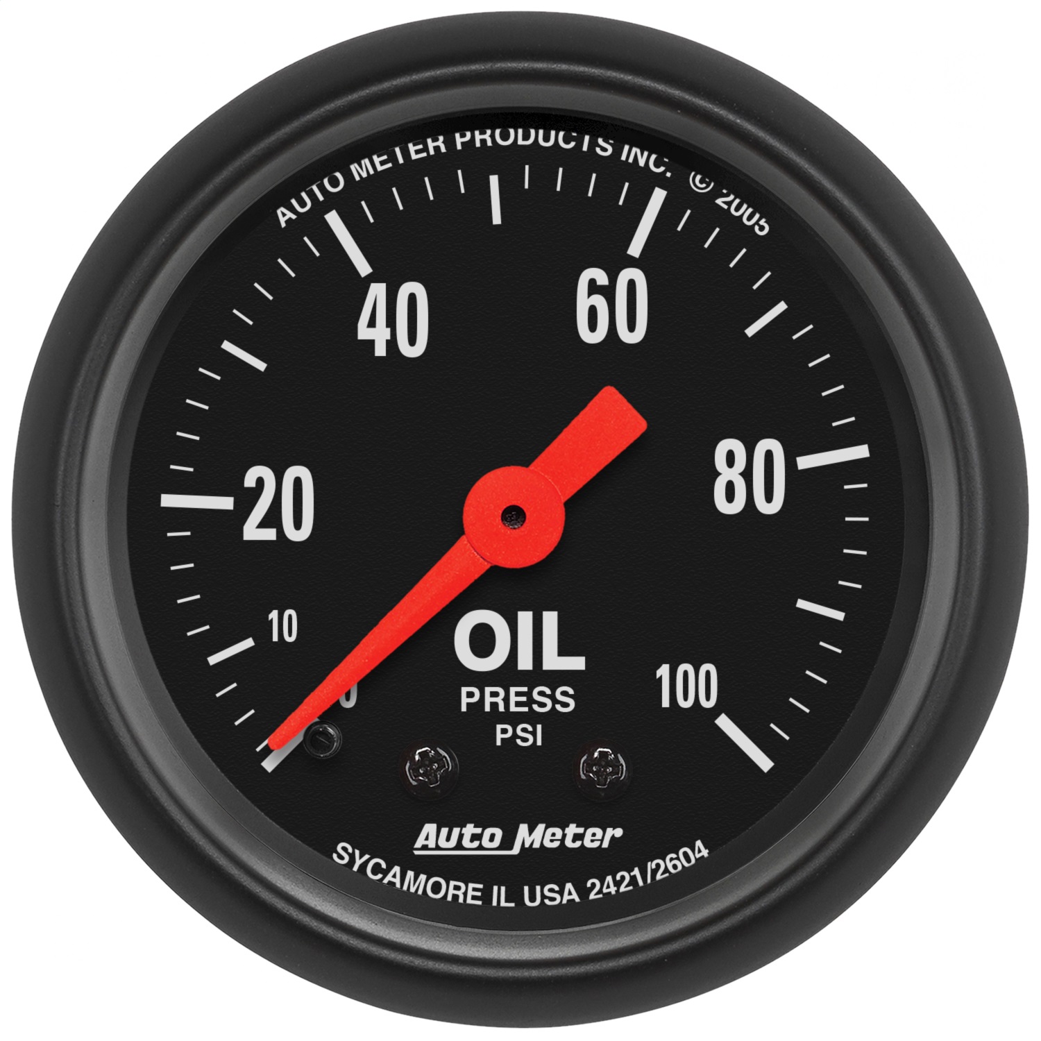 Auto Meter Auto Meter 2604 Z-Series; Mechanical Oil Pressure Gauge