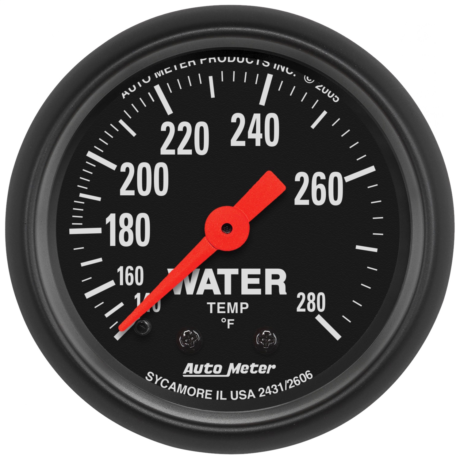 Auto Meter Auto Meter 2606 Z-Series; Mechanical Water Temperature Gauge