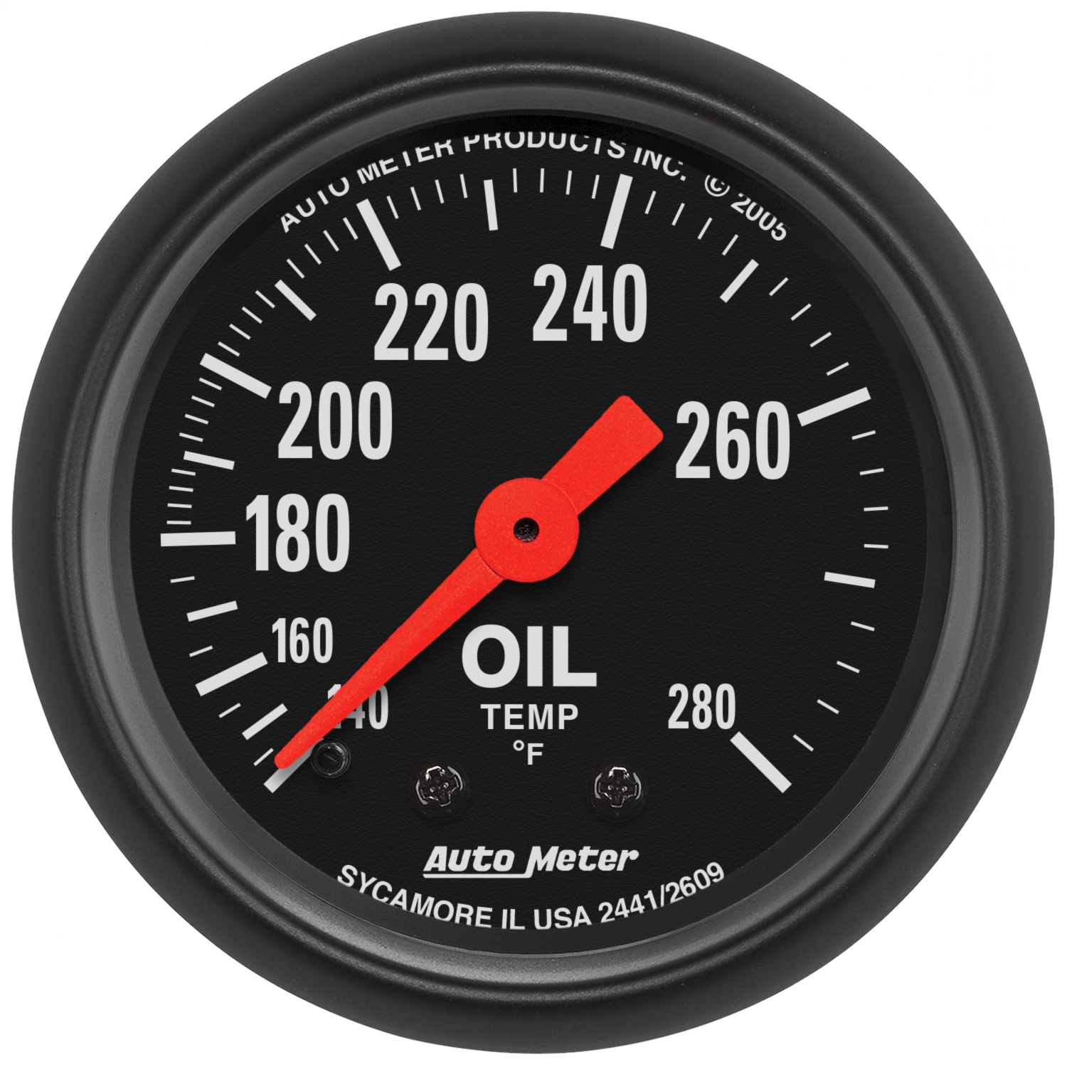 Auto Meter Auto Meter 2609 Z-Series; Mechanical Oil Temperature Gauge