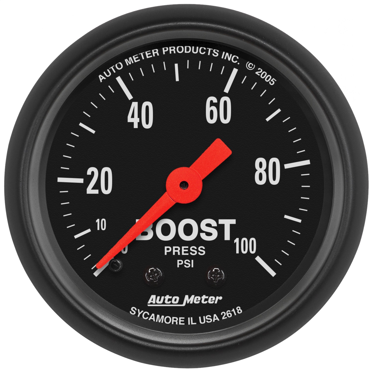 Auto Meter Auto Meter 2618 Z-Series; Mechanical Boost Gauge