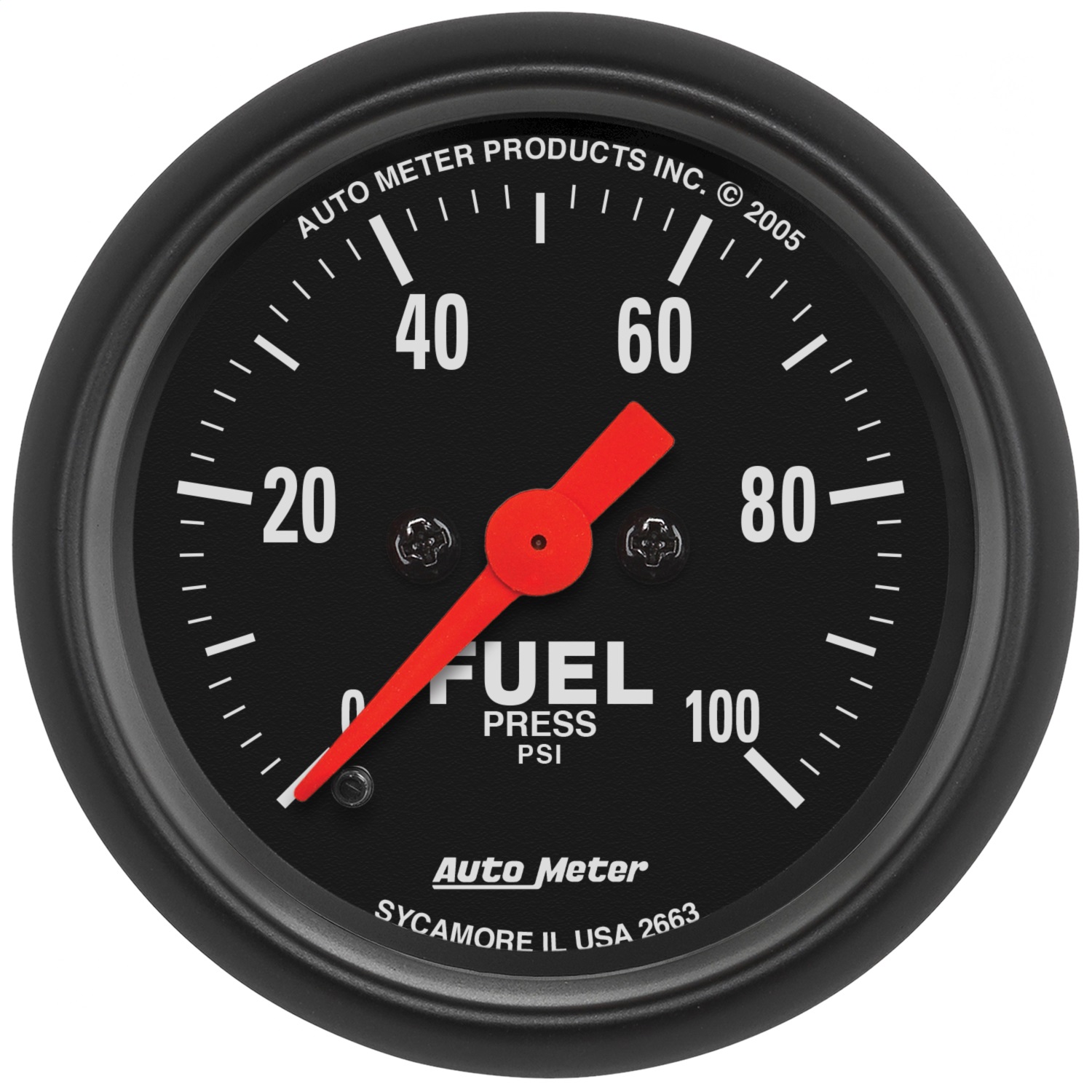 Auto Meter Auto Meter 2663 Z-Series; Electric Fuel Pressure Gauge