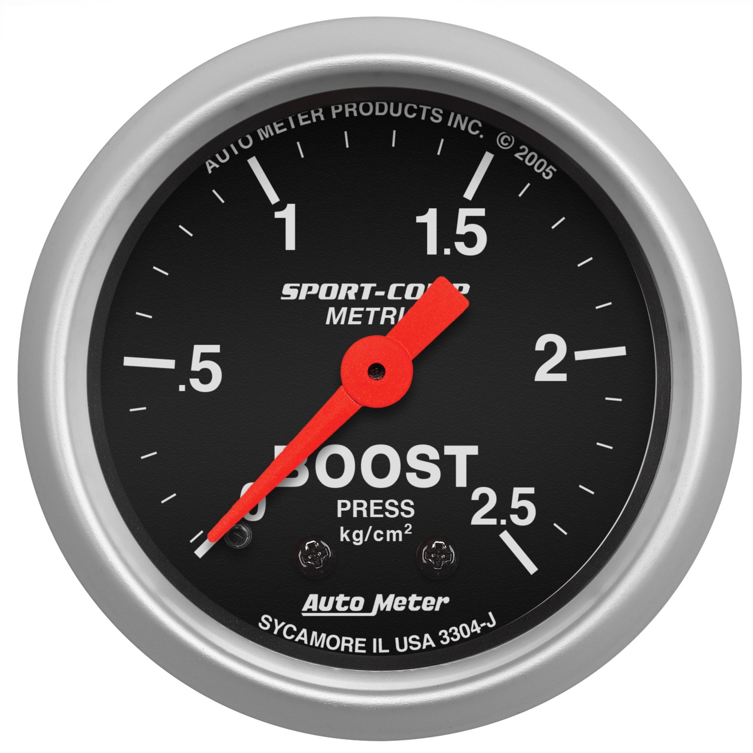 Auto Meter Auto Meter 3304-J Sport-Comp; Mechanical Metric Boost Gauge