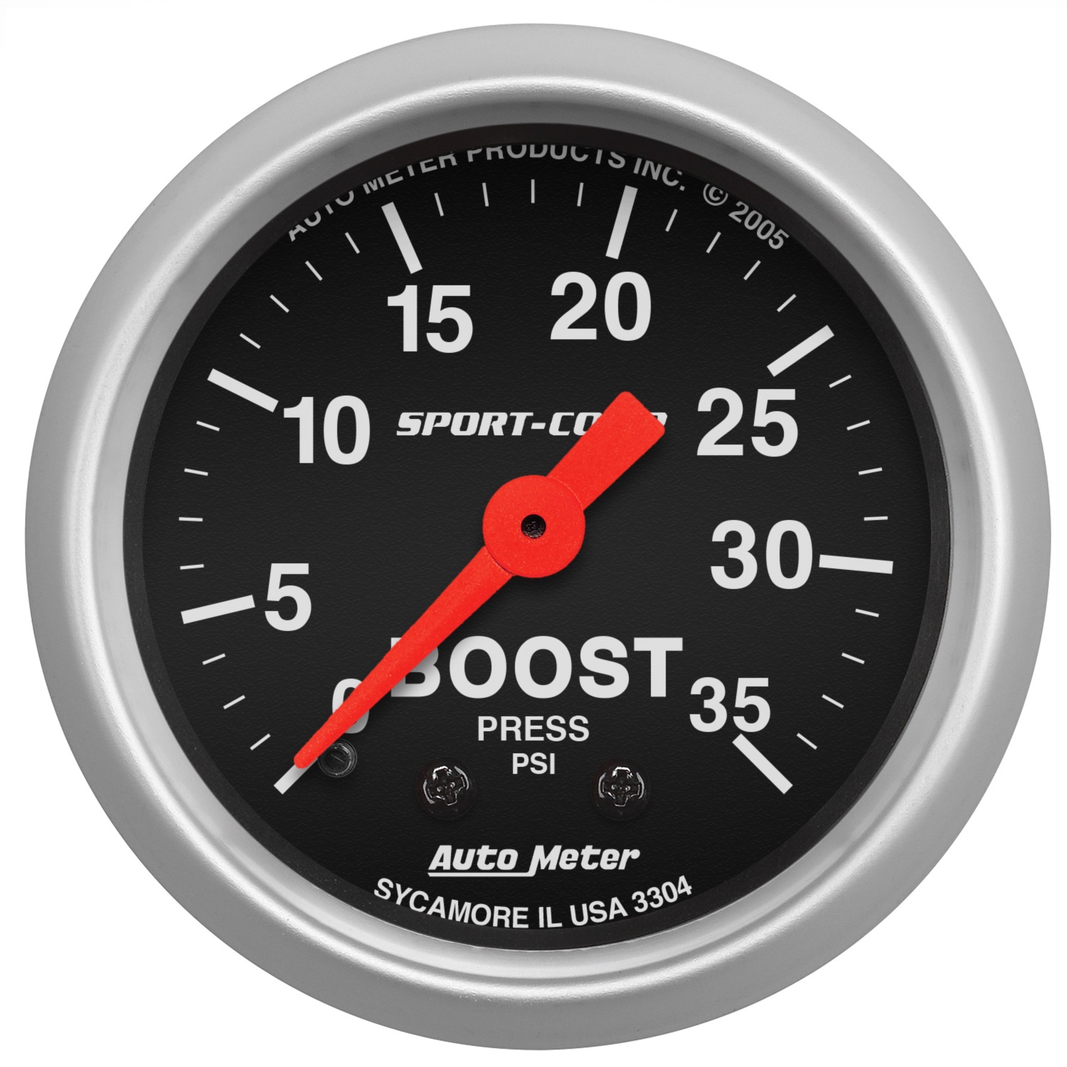 Auto Meter Auto Meter 3304 Sport-Comp; Mechanical Boost Gauge