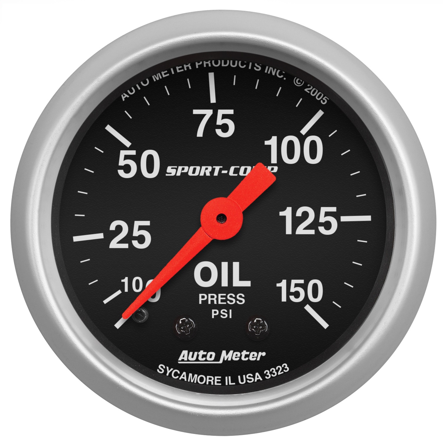 Auto Meter Auto Meter 3323 Sport-Comp; Mechanical Oil Pressure Gauge