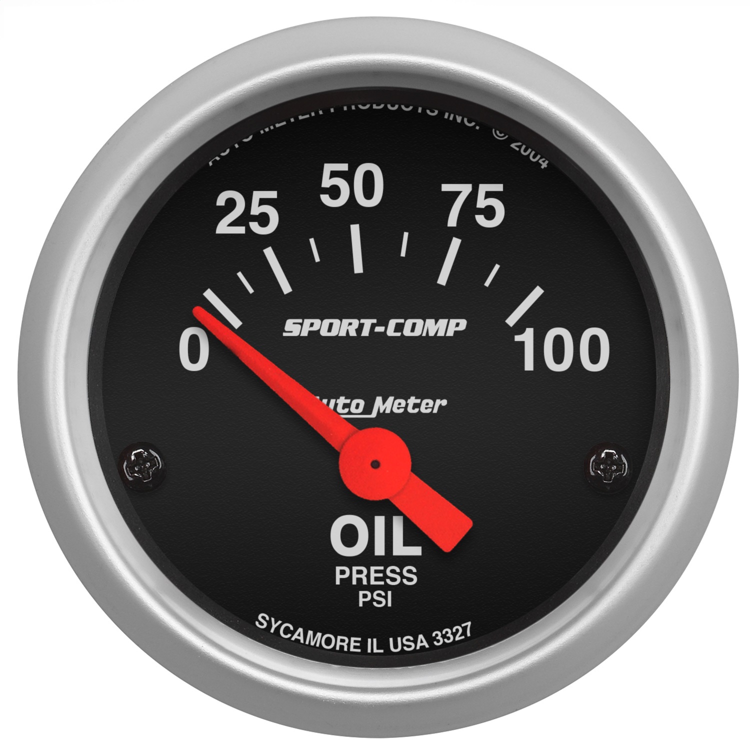 Auto Meter Auto Meter 3327 Sport-Comp; Electric Oil Pressure Gauge