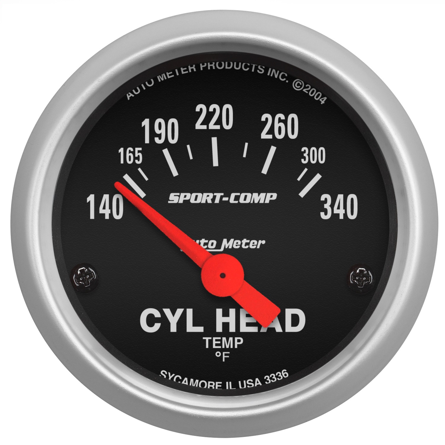 Auto Meter Auto Meter 3336 Sport-Comp; Electric Cylinder Head Temperature Gauge
