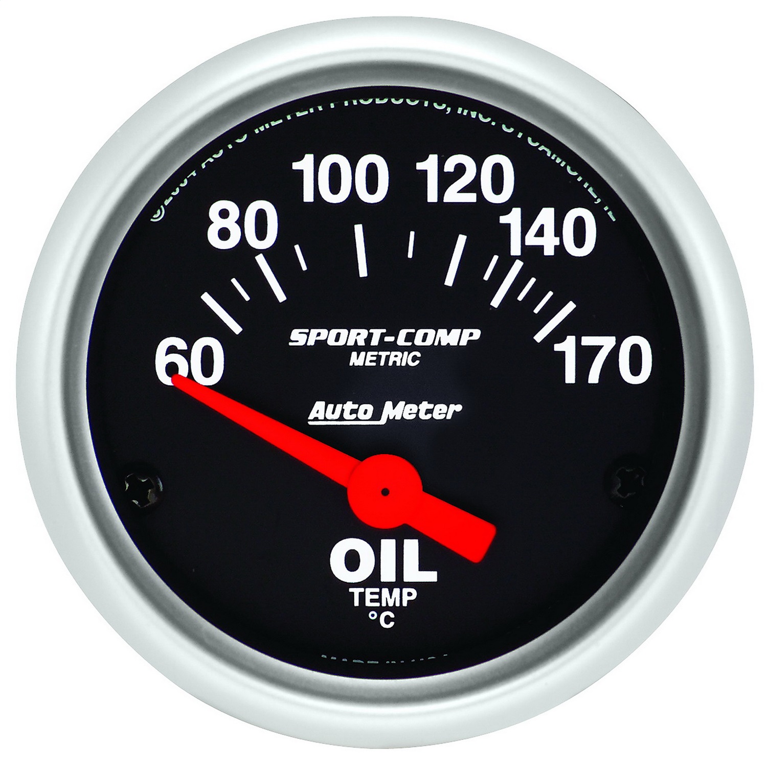 Auto Meter Auto Meter 3348-M Sport-Comp; Electric Oil Temperature Gauge