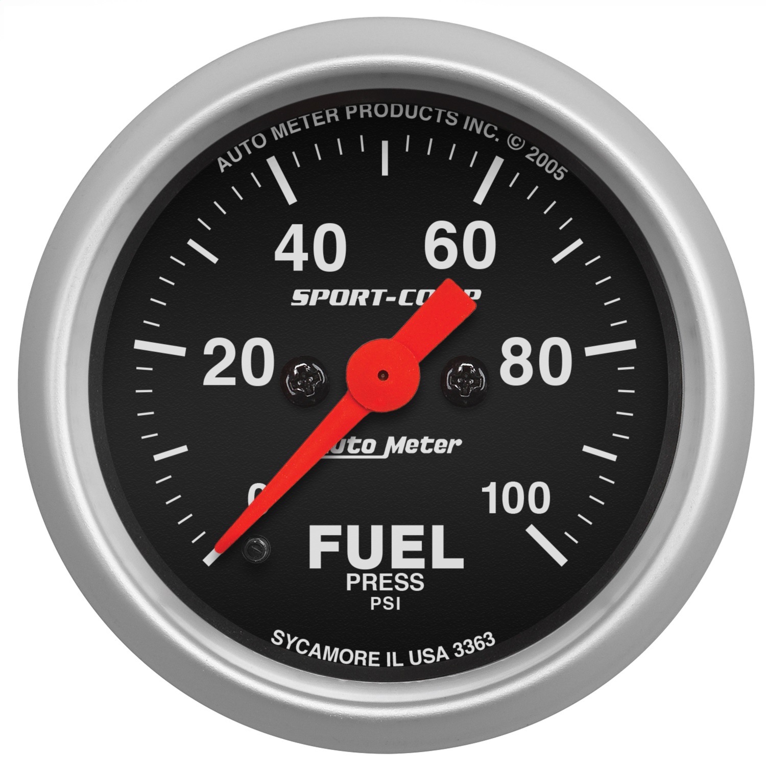 Auto Meter Auto Meter 3363 Sport-Comp; Electric Fuel Pressure Gauge