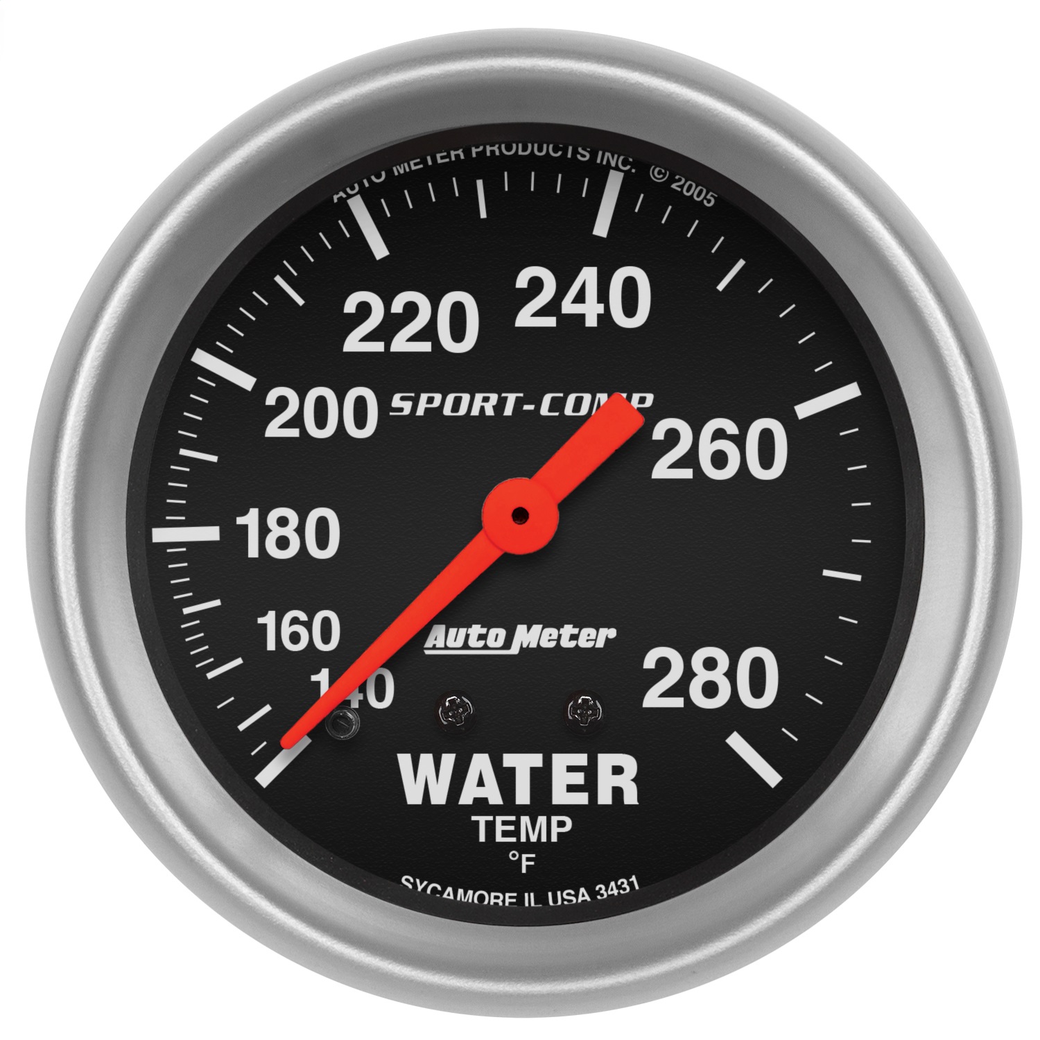 Auto Meter Auto Meter 3431 Sport-Comp; Mechanical Water Temperature Gauge