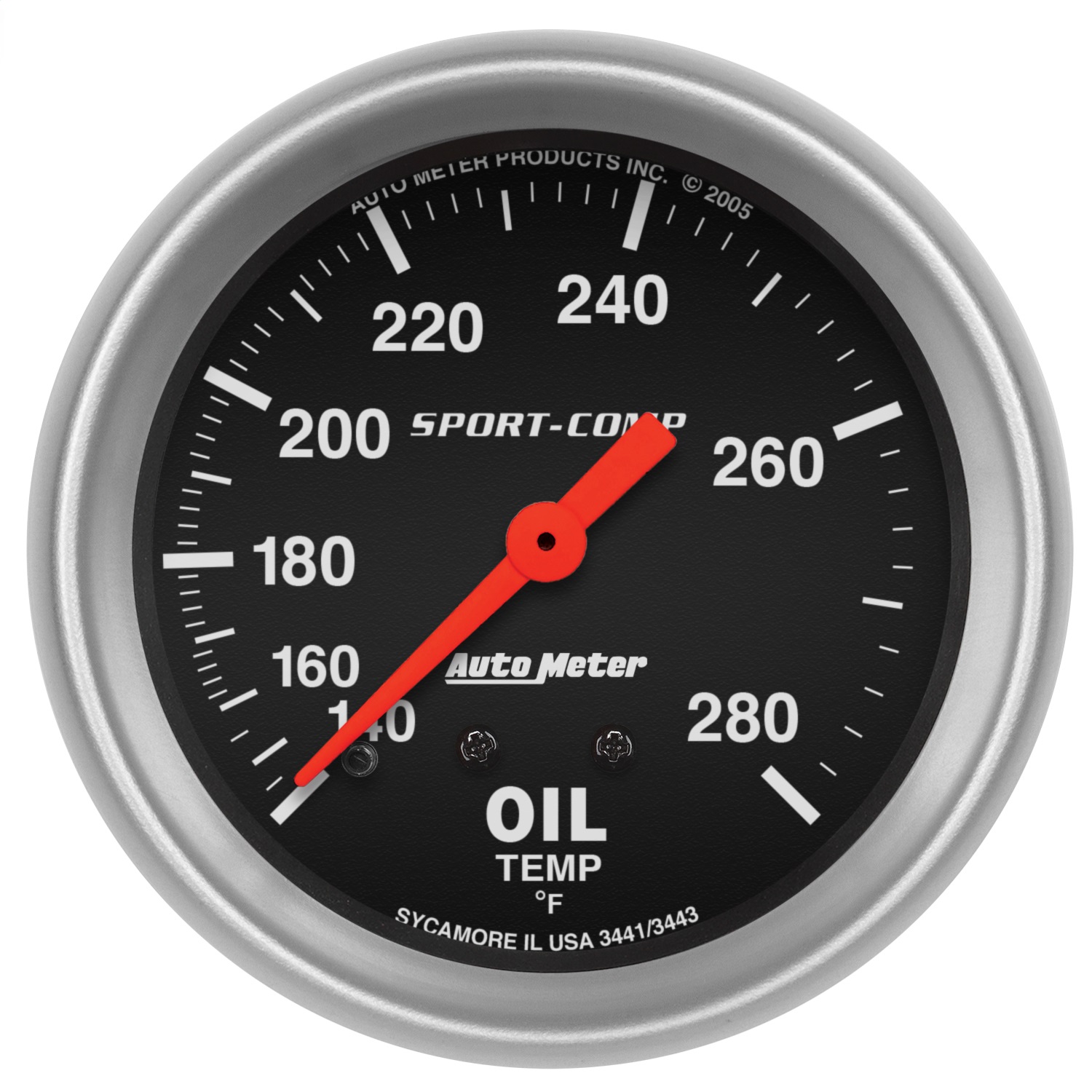 Auto Meter Auto Meter 3441 Sport-Comp; Mechanical Oil Temperature Gauge