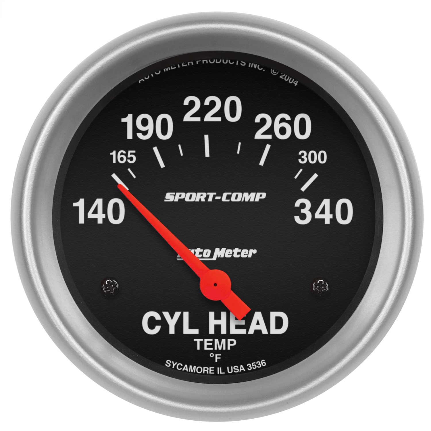 Auto Meter Auto Meter 3536 Sport-Comp; Electric Cylinder Head Temperature Gauge