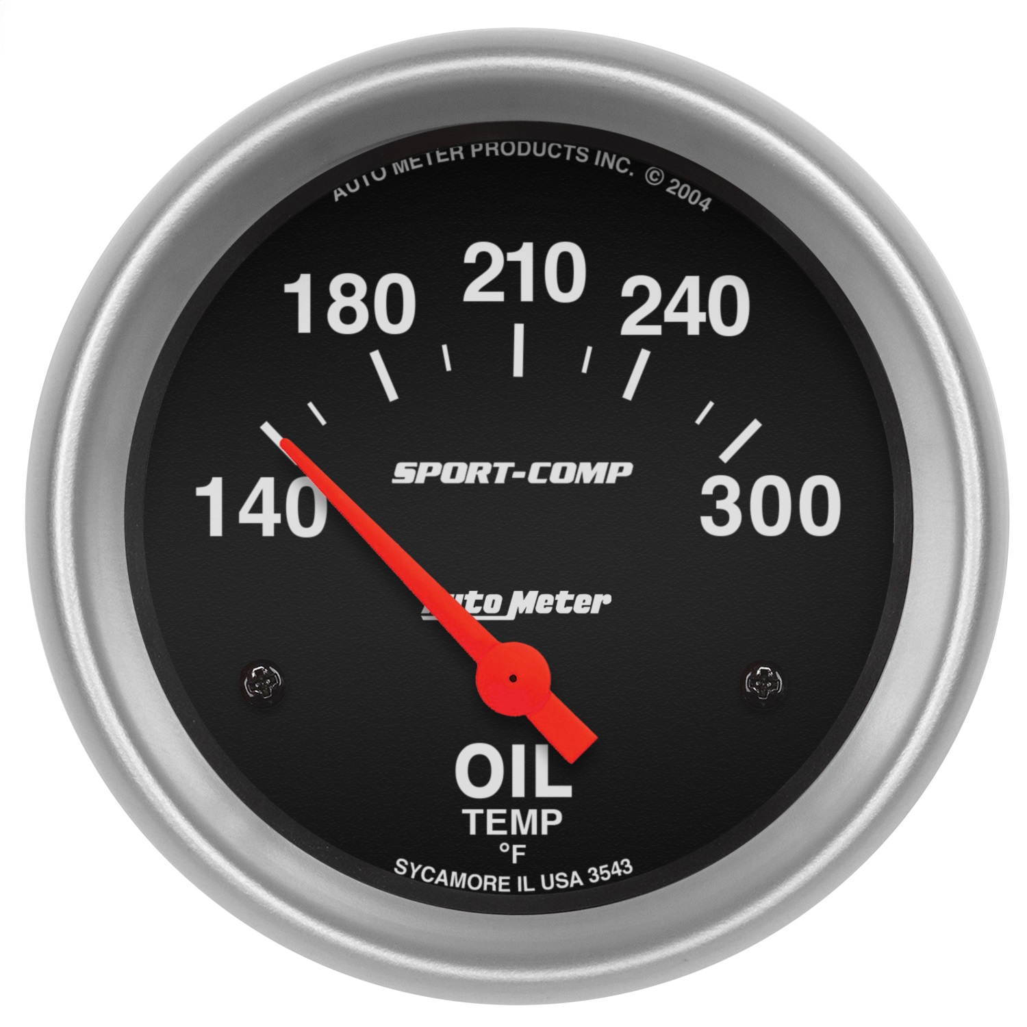 Auto Meter Auto Meter 3543 Sport-Comp; Electric Oil Temperature Gauge