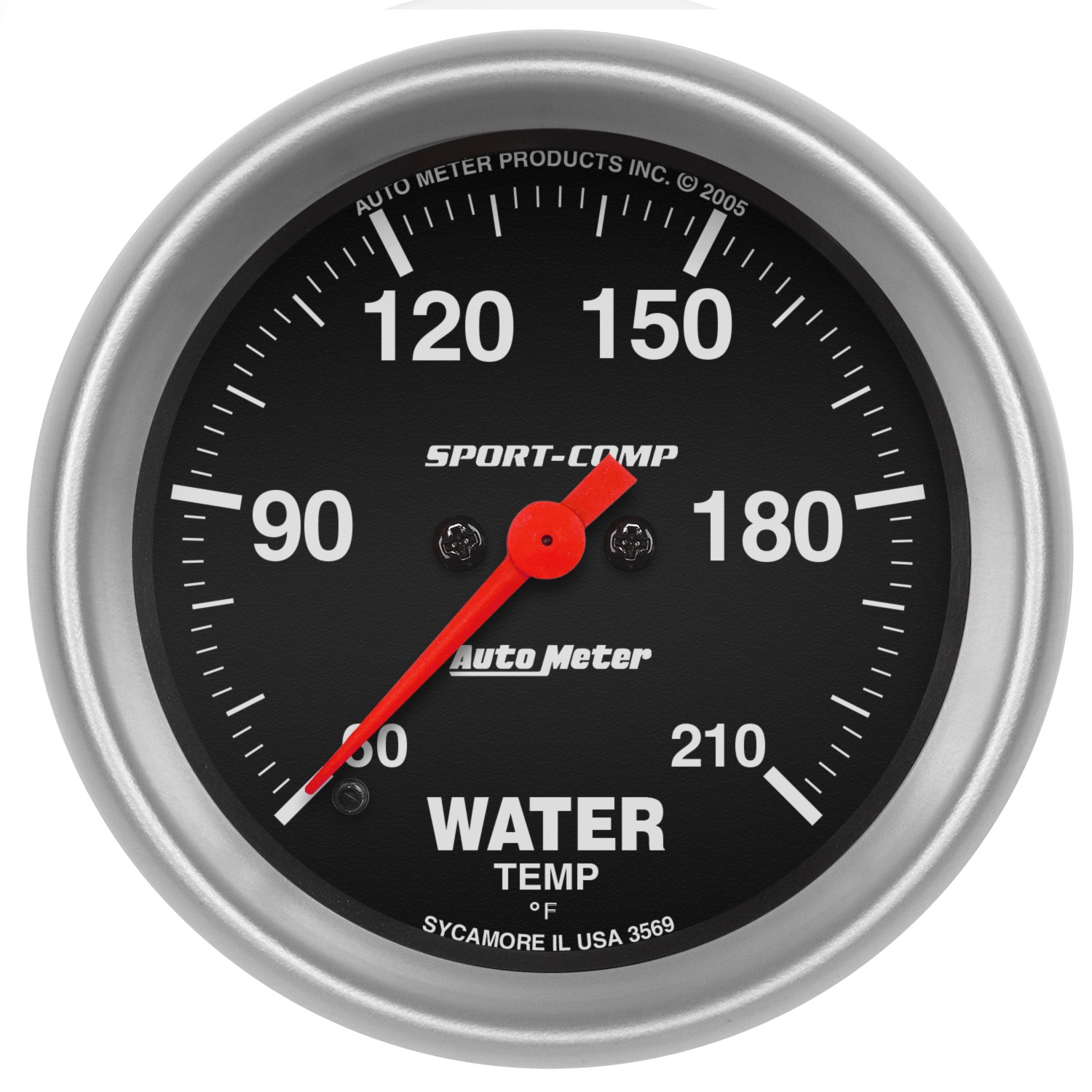 Auto Meter Auto Meter 3569 Sport-Comp; Electric Low Temperature Water Gauge
