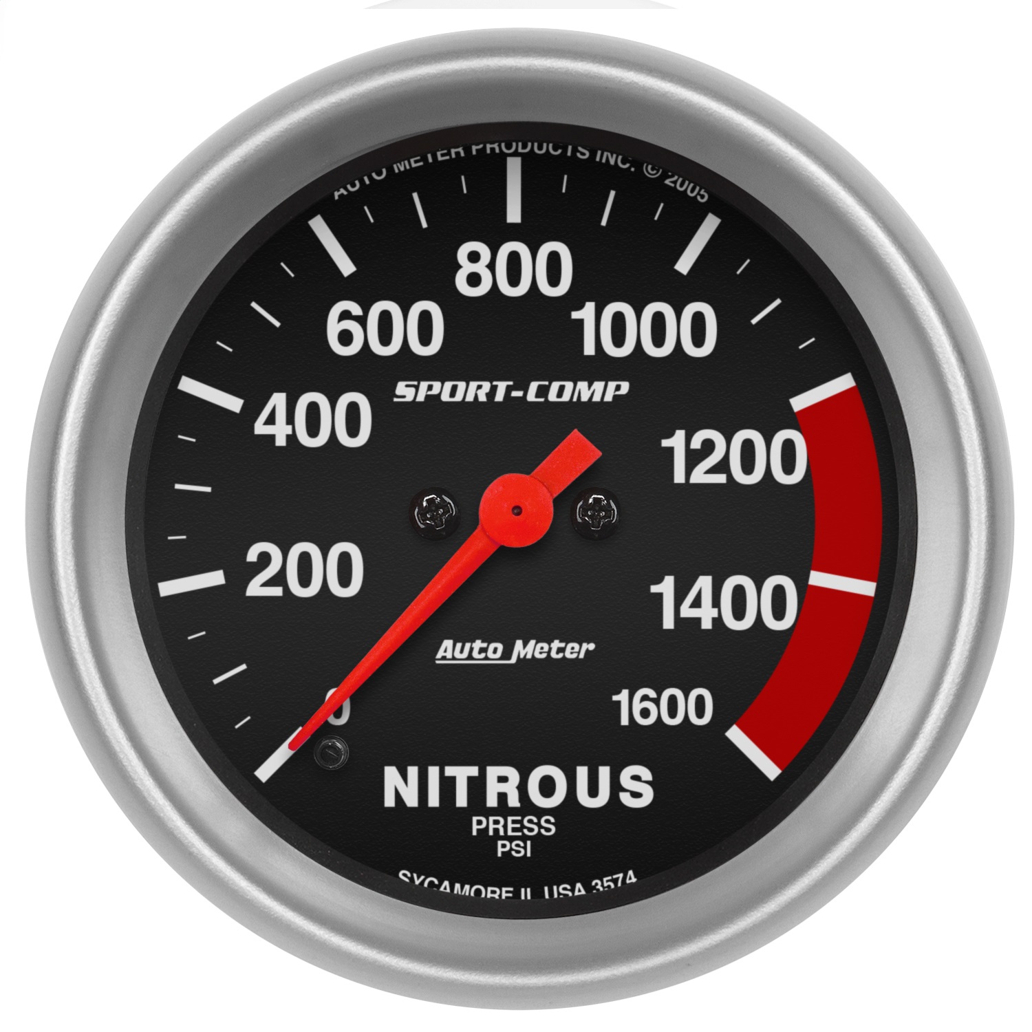 Auto Meter Auto Meter 3574 Sport-Comp; Electric Nitrous Pressure Gauge