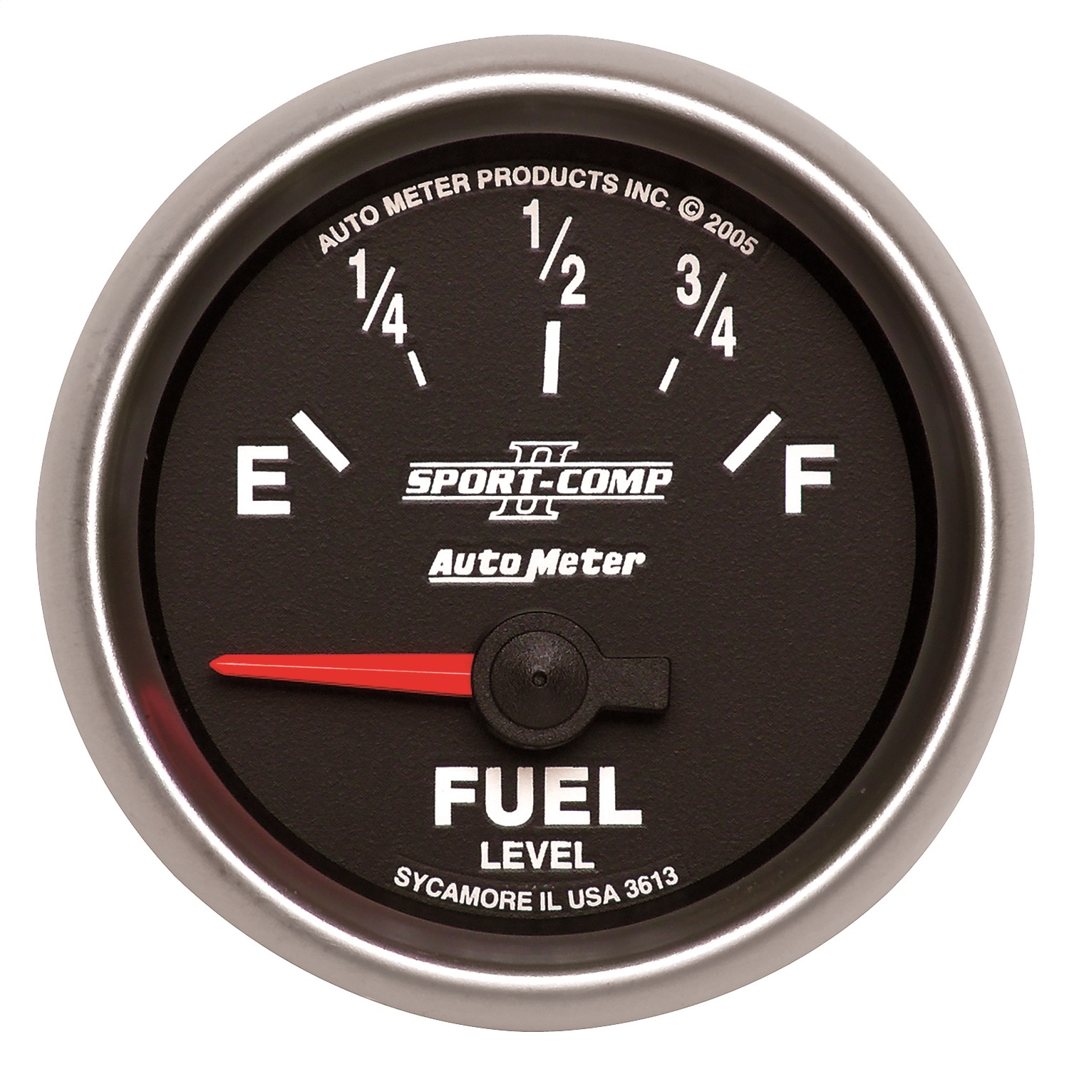Auto Meter Auto Meter 3613 Sport-Comp II; Electric Fuel Level Gauge