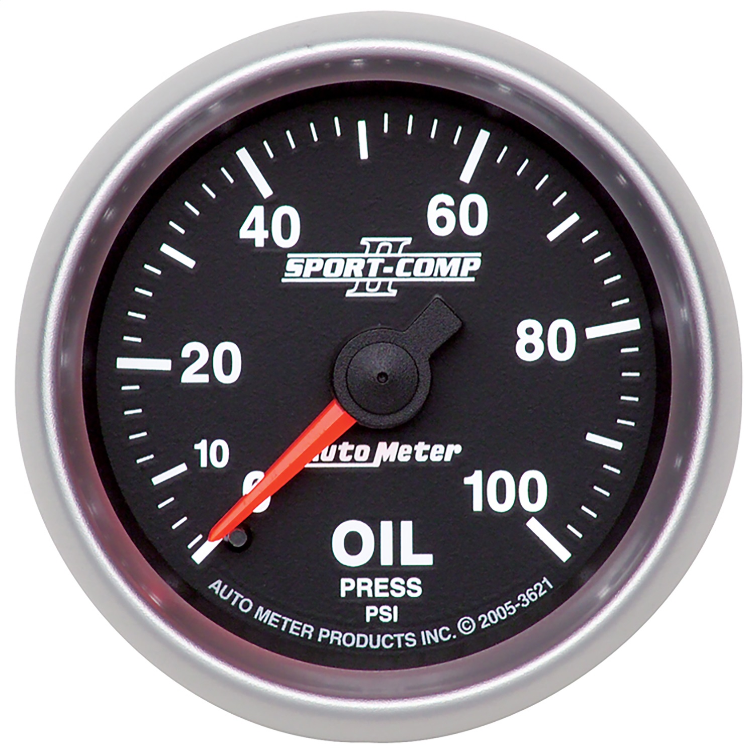 Auto Meter Auto Meter 3621 Sport-Comp II; Mechanical Oil Pressure Gauge