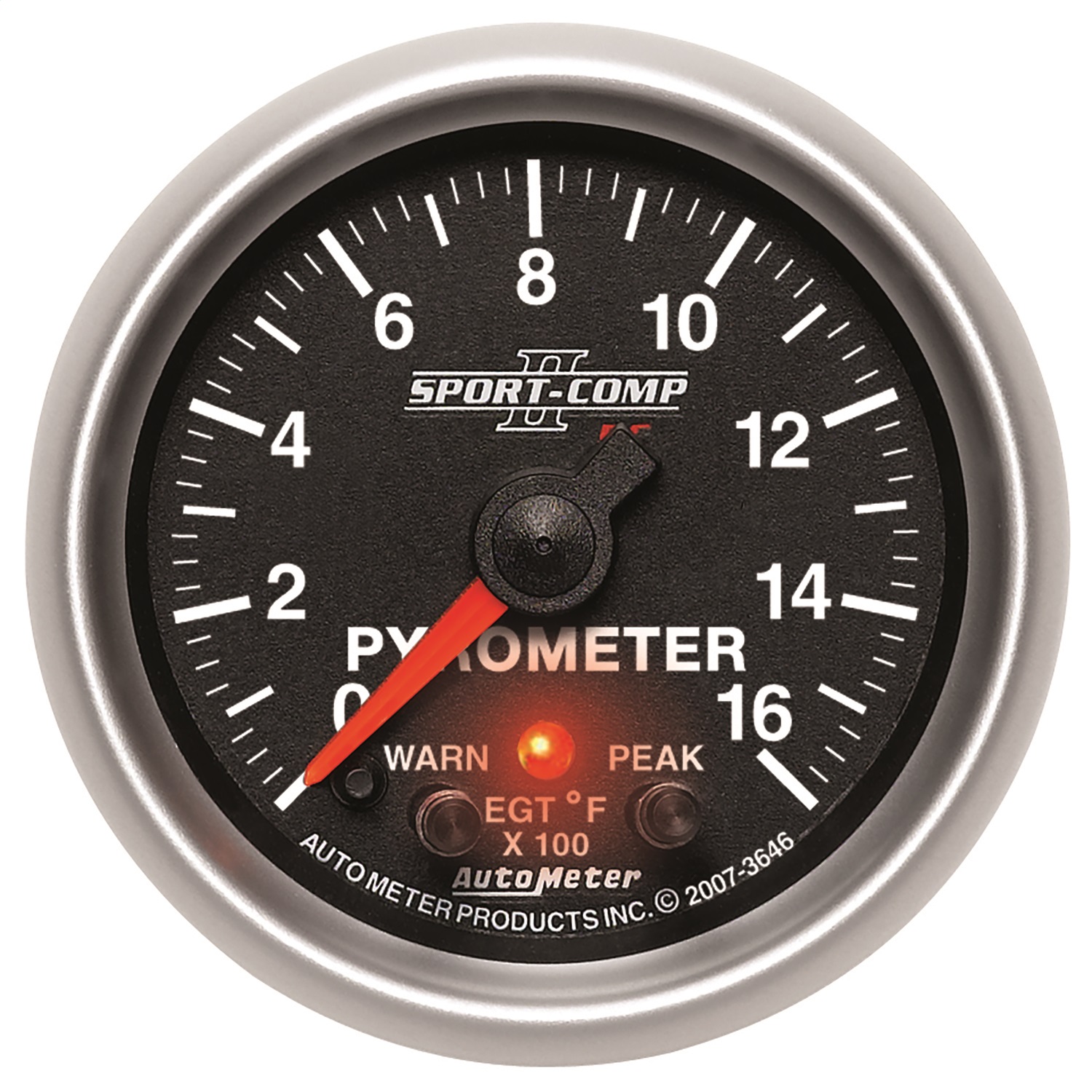 Auto Meter Auto Meter 3646 Sport-Comp PC; Pyrometer Gauge