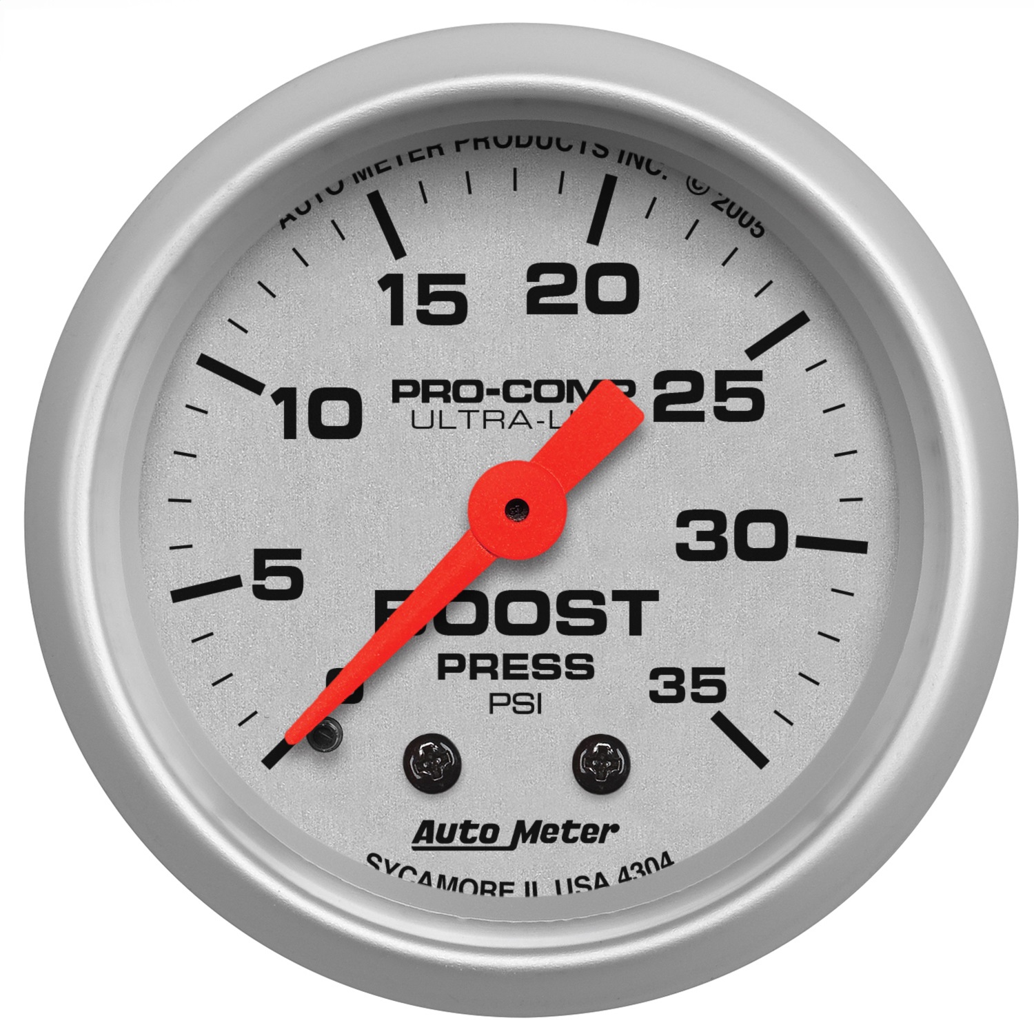Auto Meter Auto Meter 4304 Ultra-Lite; Mechanical Boost Gauge
