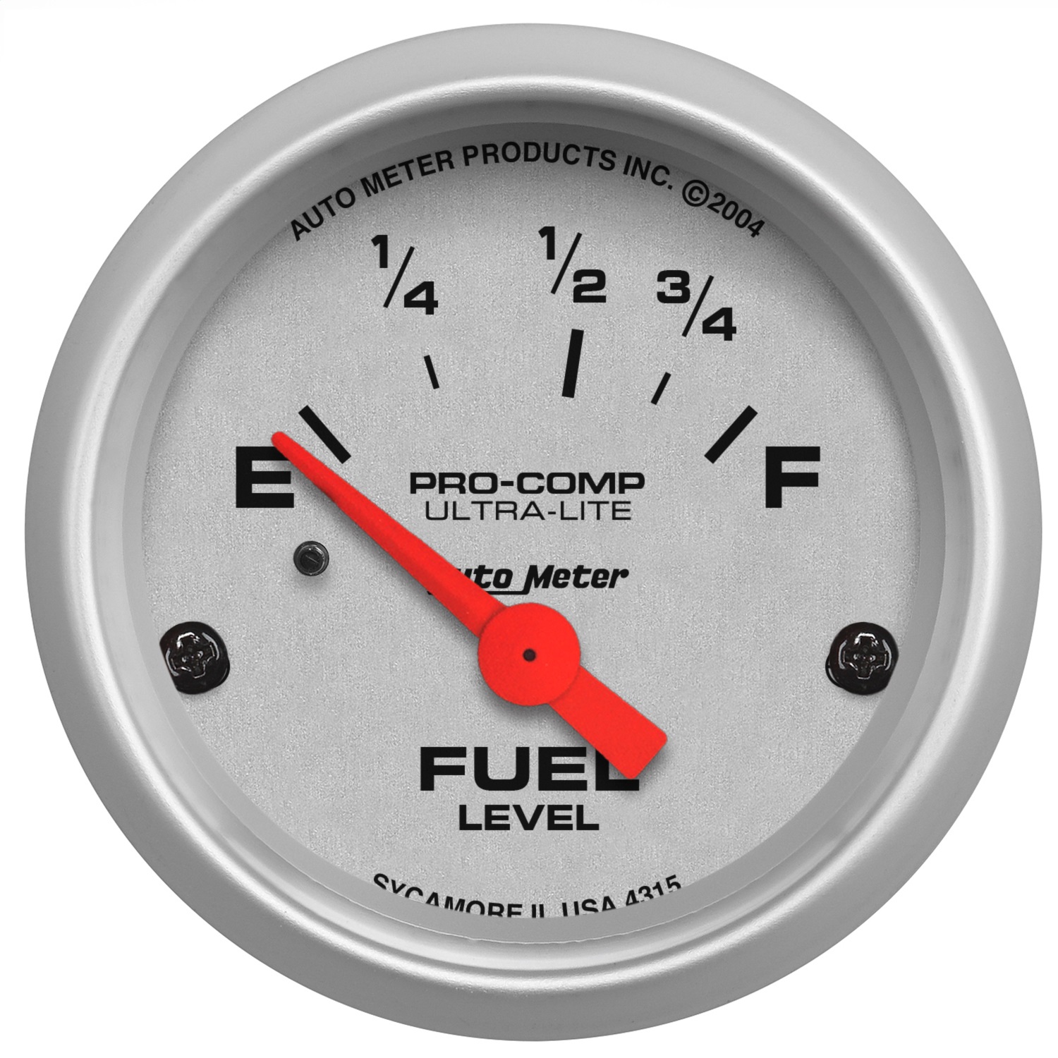 Auto Meter Auto Meter 4315 Ultra-Lite; Electric Fuel Level Gauge