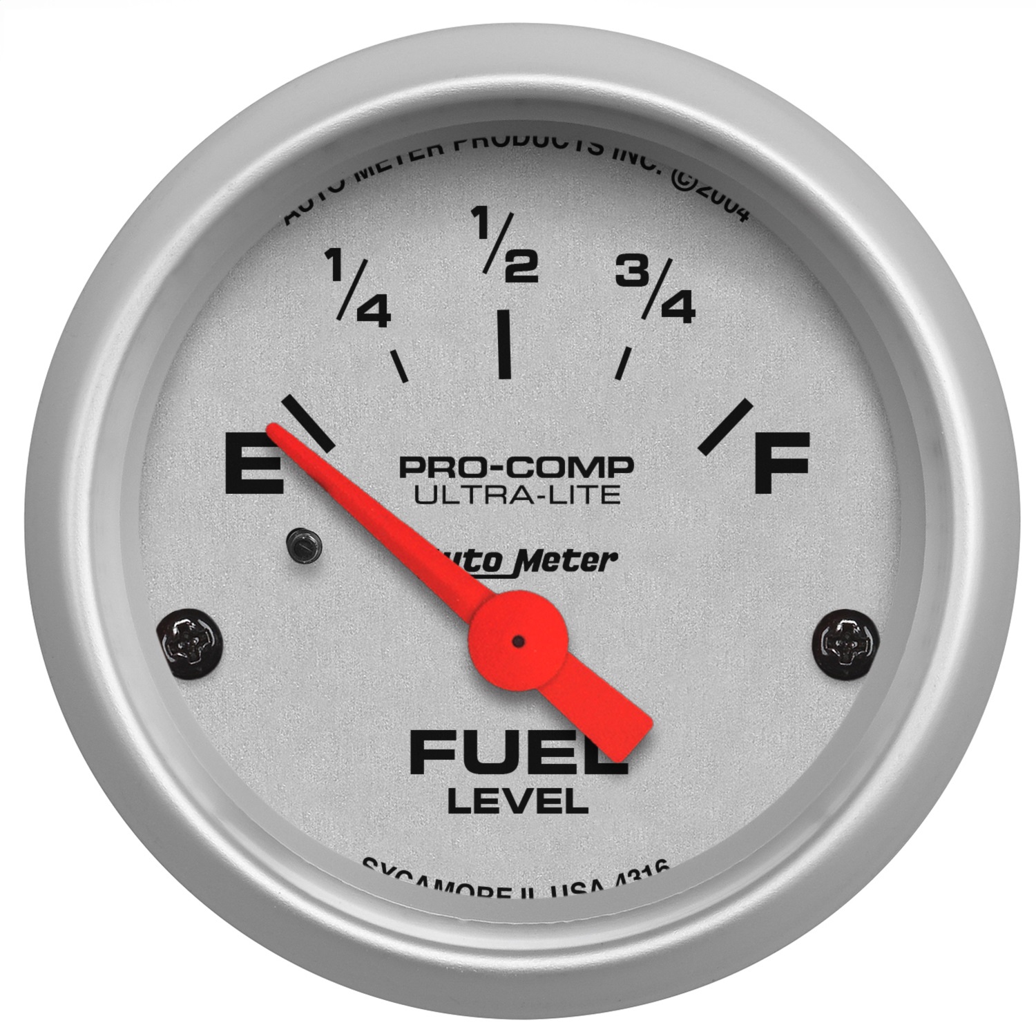 Auto Meter Auto Meter 4316 Ultra-Lite; Electric Fuel Level Gauge