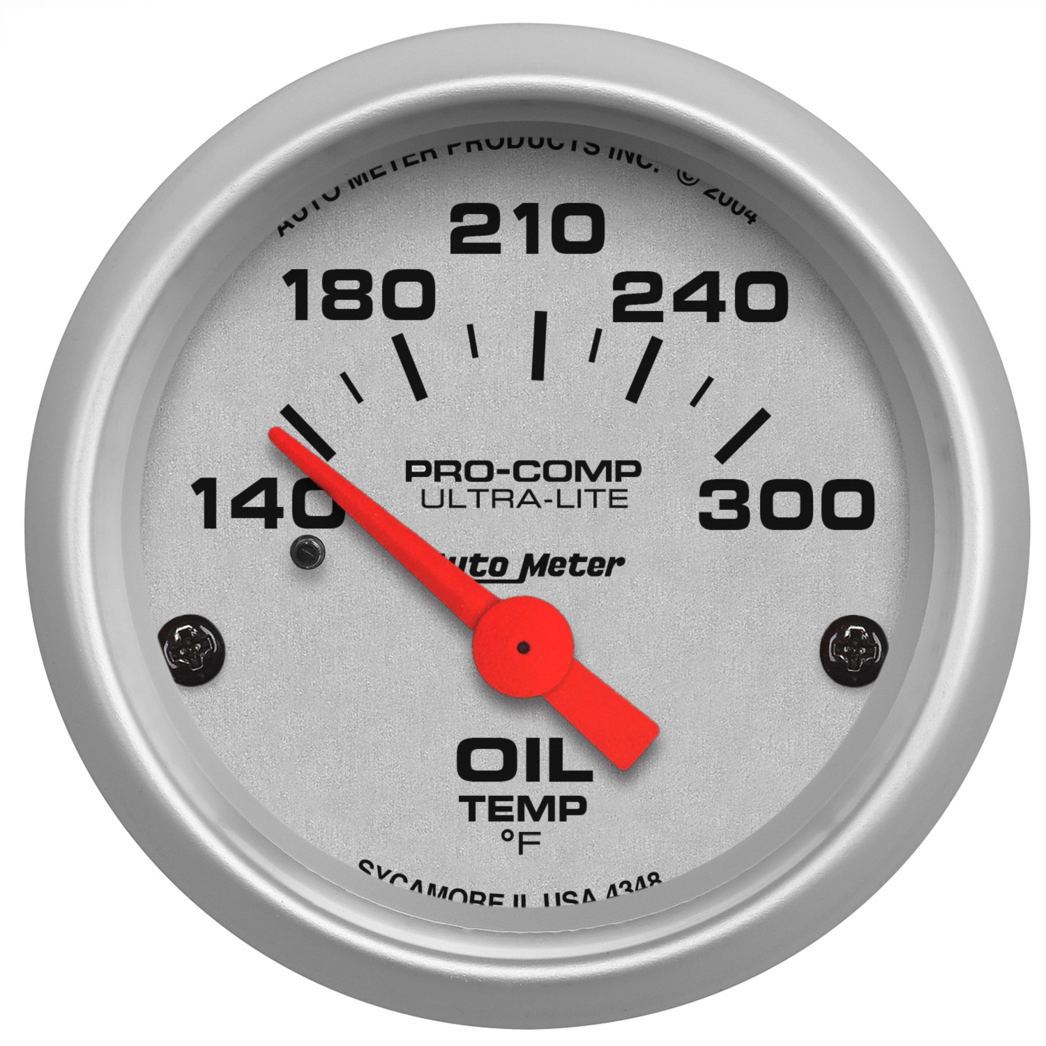 Auto Meter Auto Meter 4348 Ultra-Lite; Electric Oil Temperature Gauge
