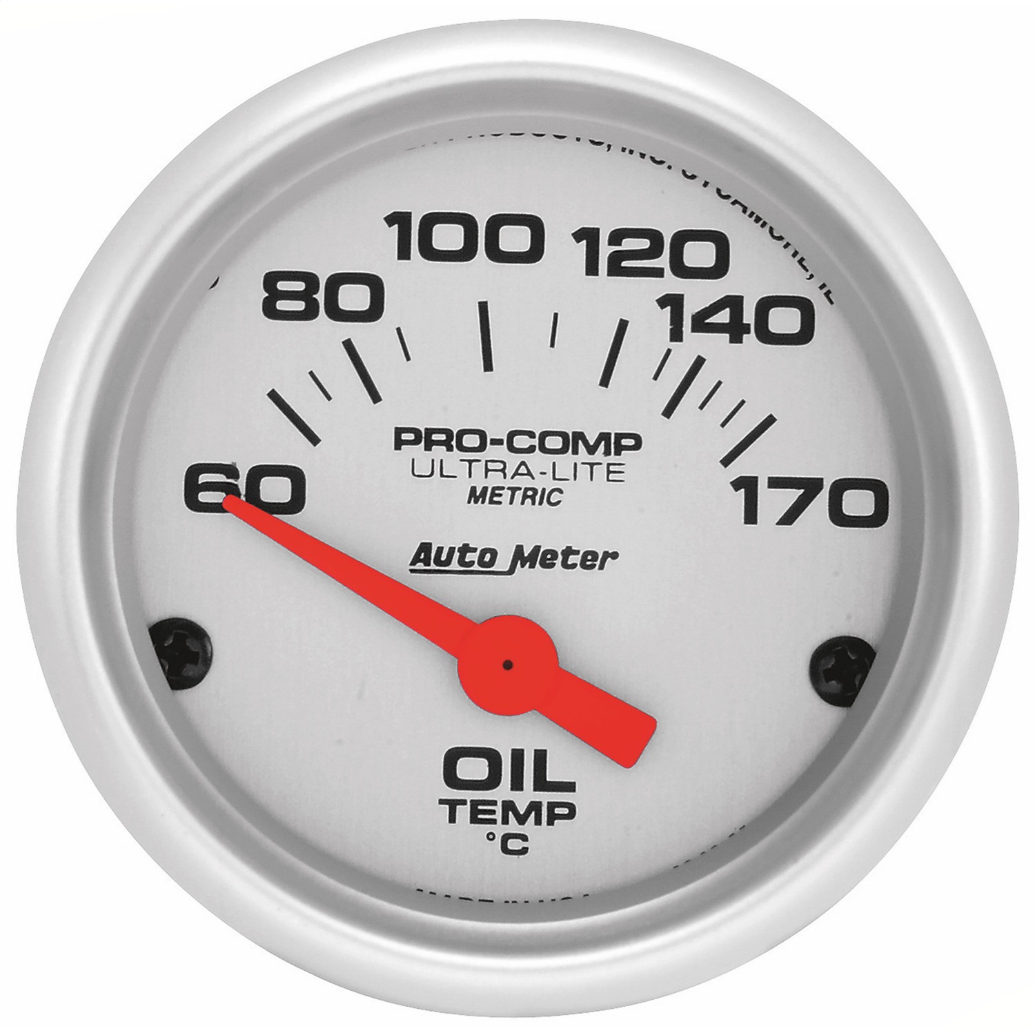 Auto Meter Auto Meter 4348-M Ultra-Lite; Electric Oil Temperature Gauge